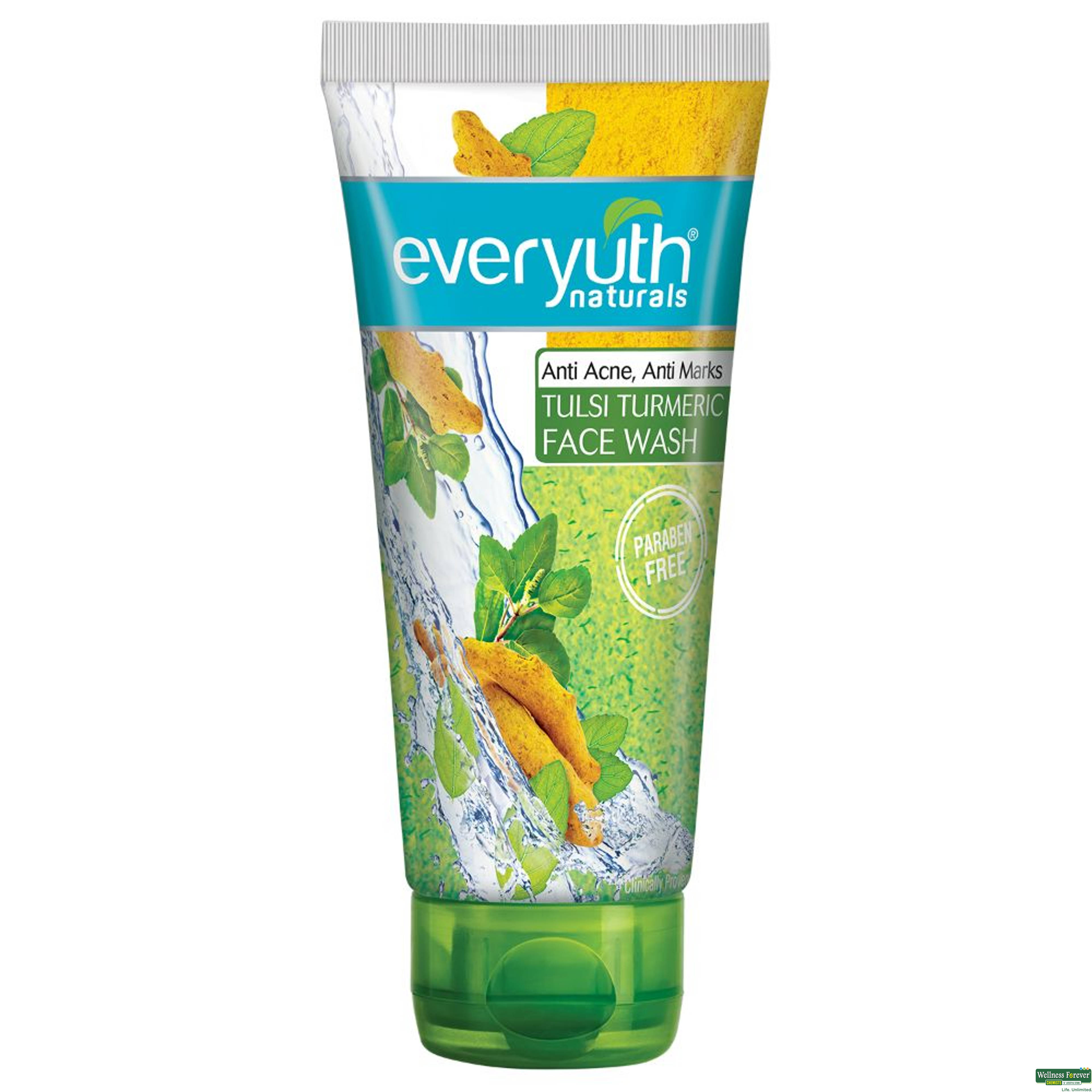 EVERYUTH F/WASH TULSI TURMERIC 50GM-image