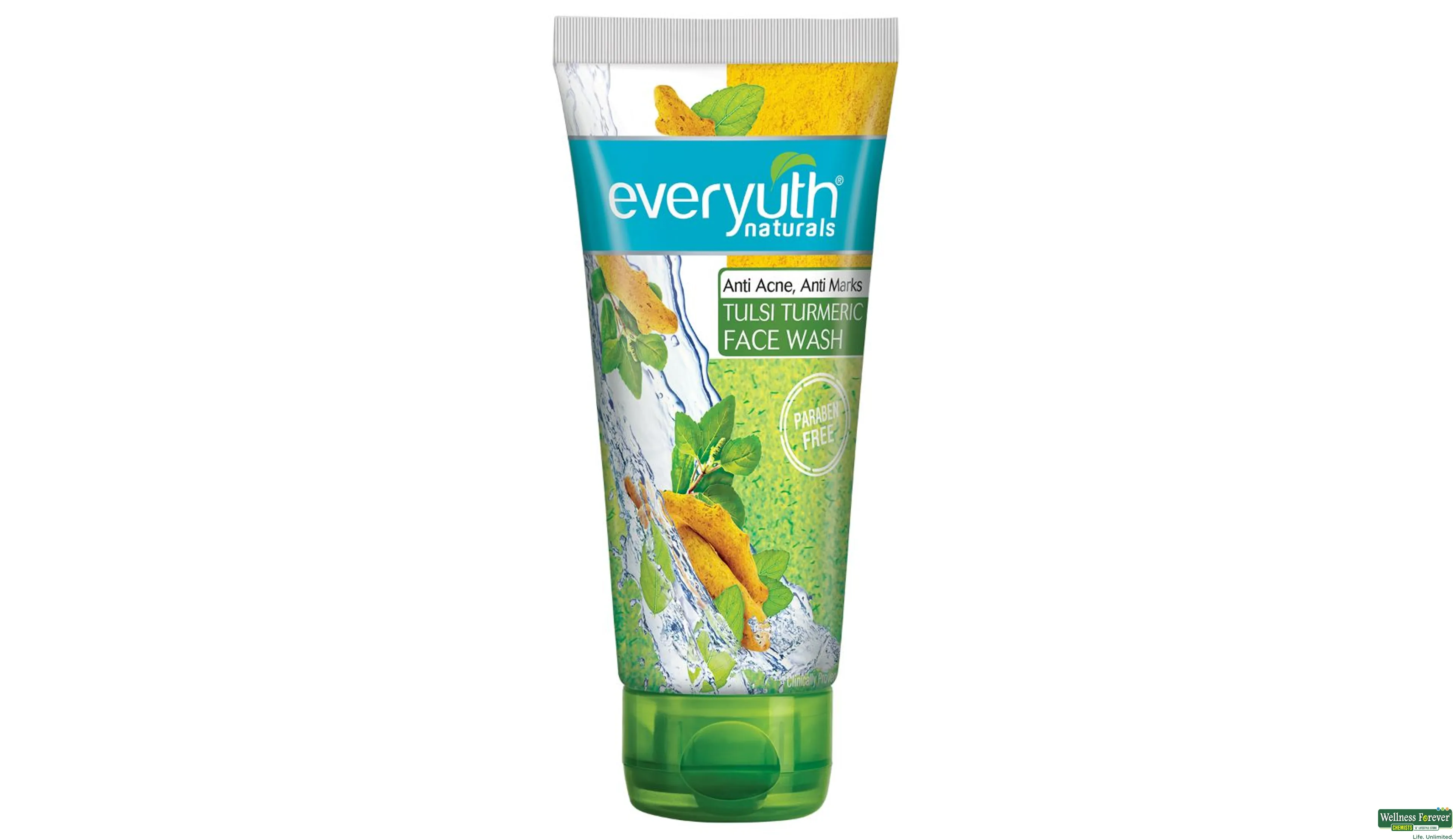 EVERYUTH F/WASH TULSI TURMERIC 50GM- 1, 50GM, 