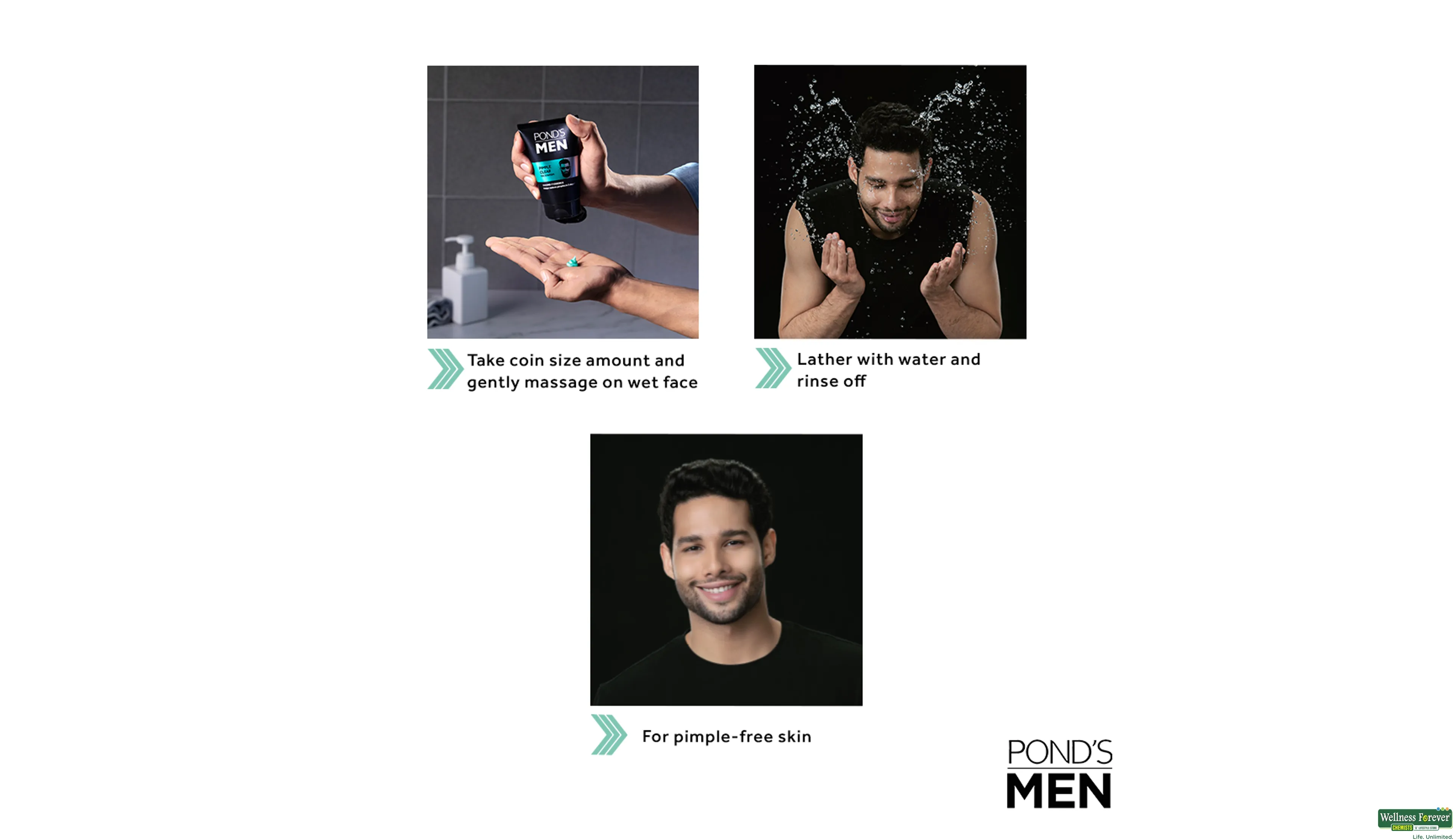 Ponds men oil outlet control