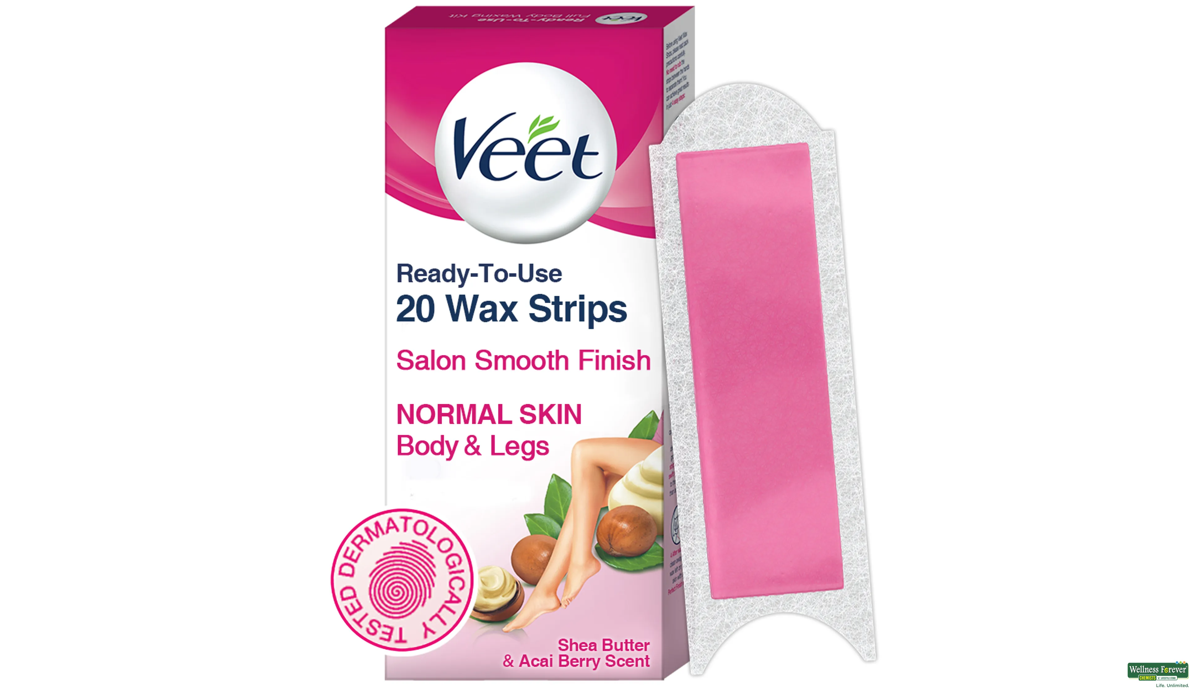 VEET WAX STRIP FULL BODY NORMAL 20PC- 1, 20PC, 