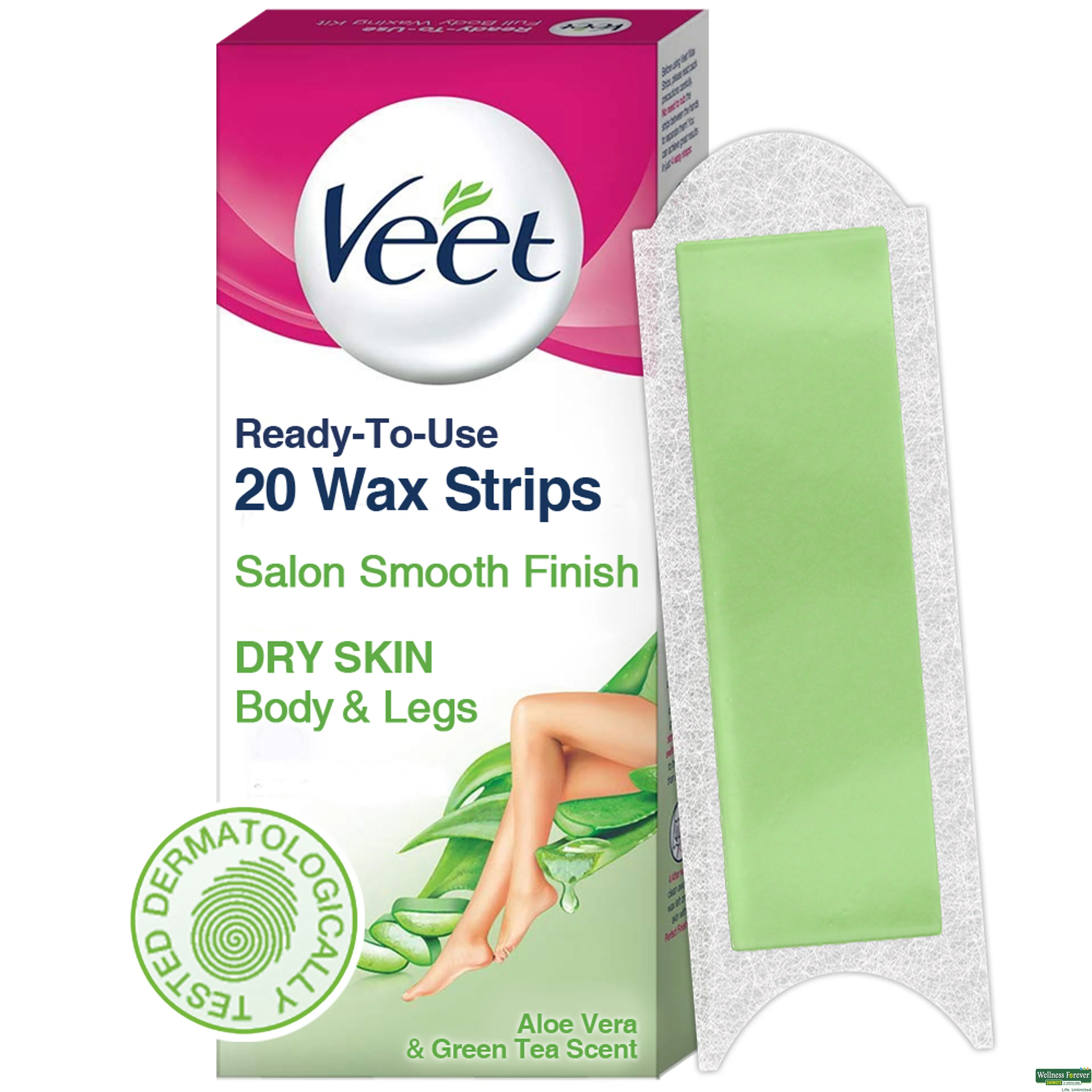 VEET WAX STRIP FULL BODY DRY SKIN 20PC-image