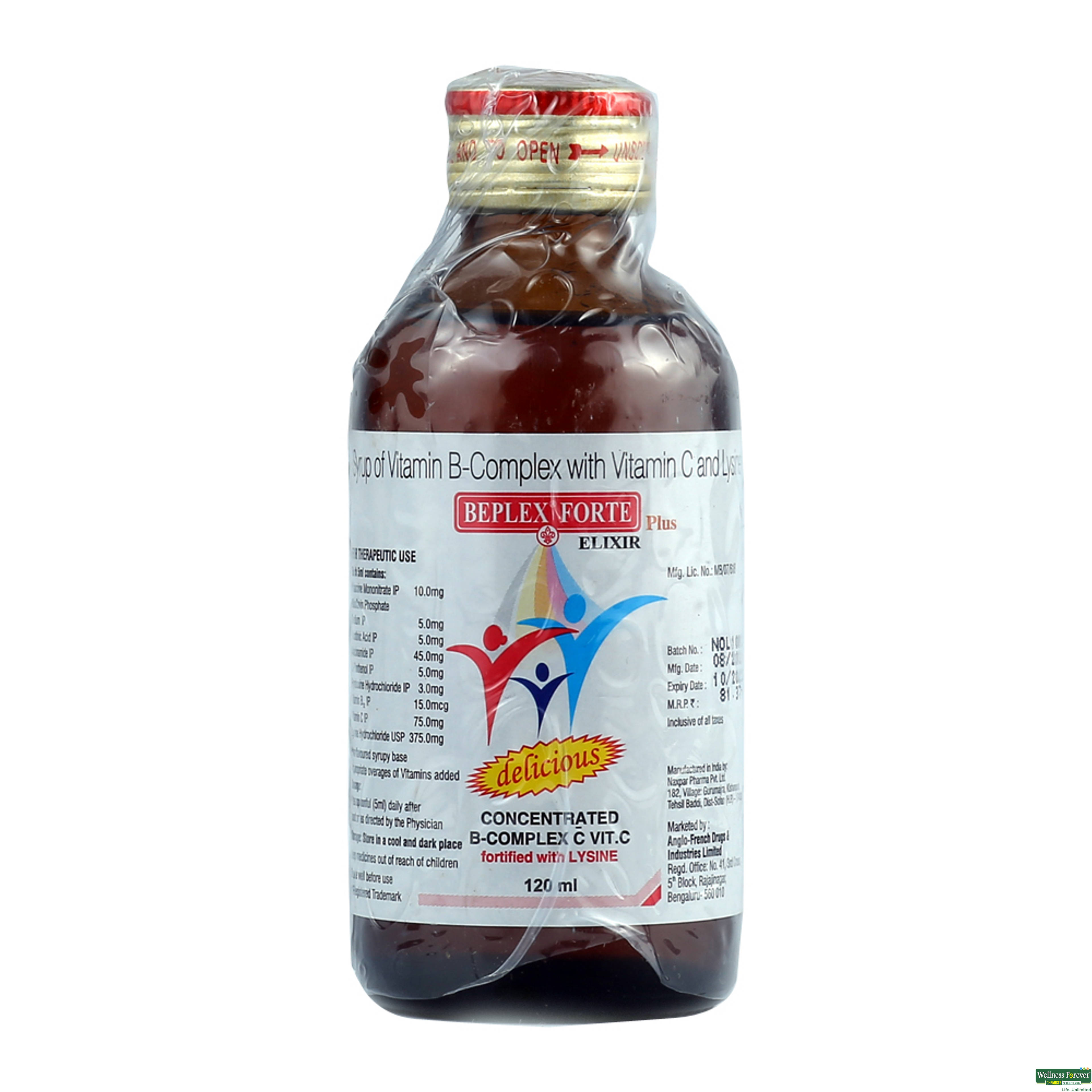 BEPLEX-FORTE ELIXIR-PLUS SYP 120ML-image