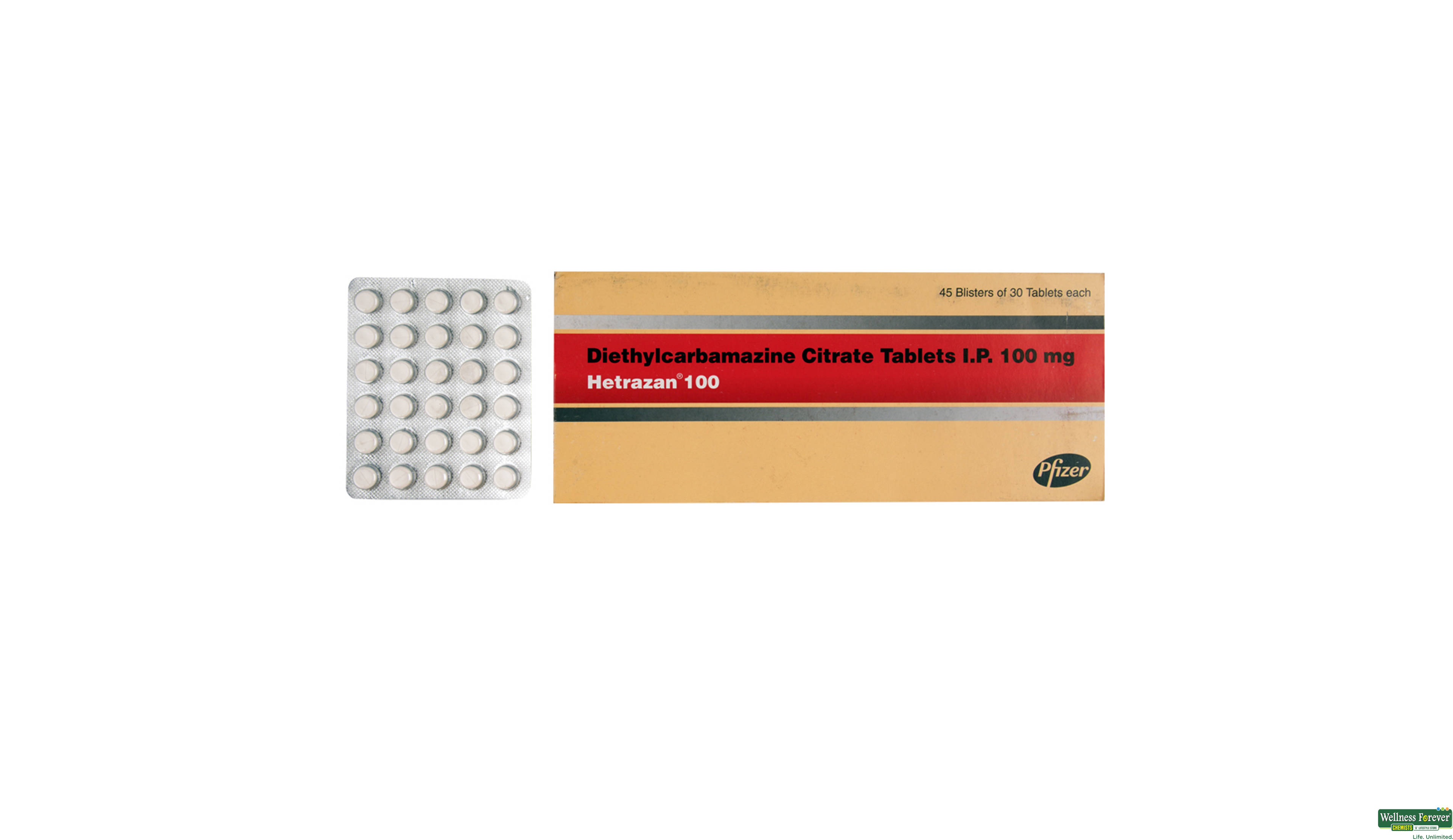 HETRAZAN 100MG 30TAB- 1, 30TAB, null