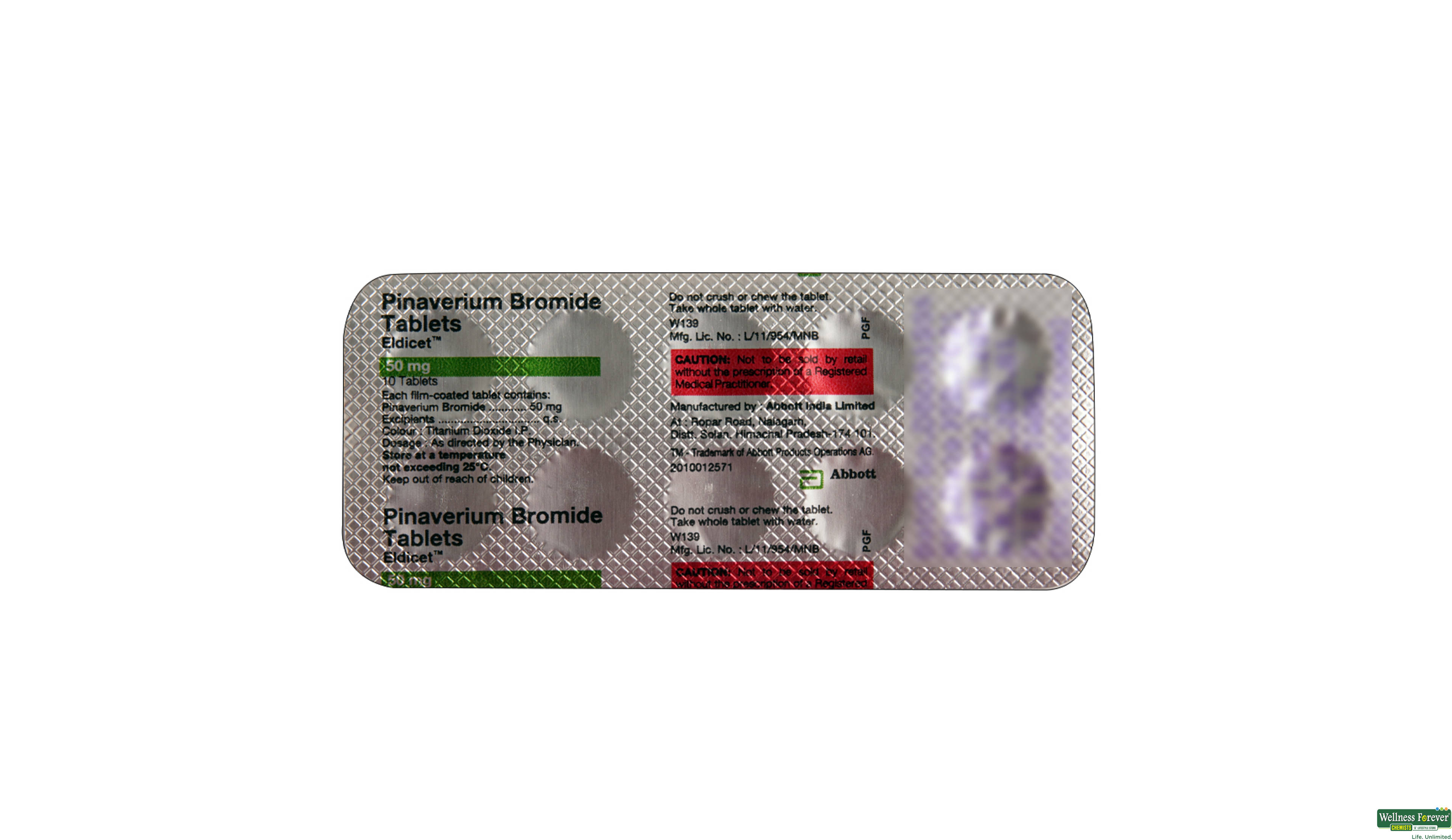 ELDICET 50MG 10TAB- 2, 10TAB, 