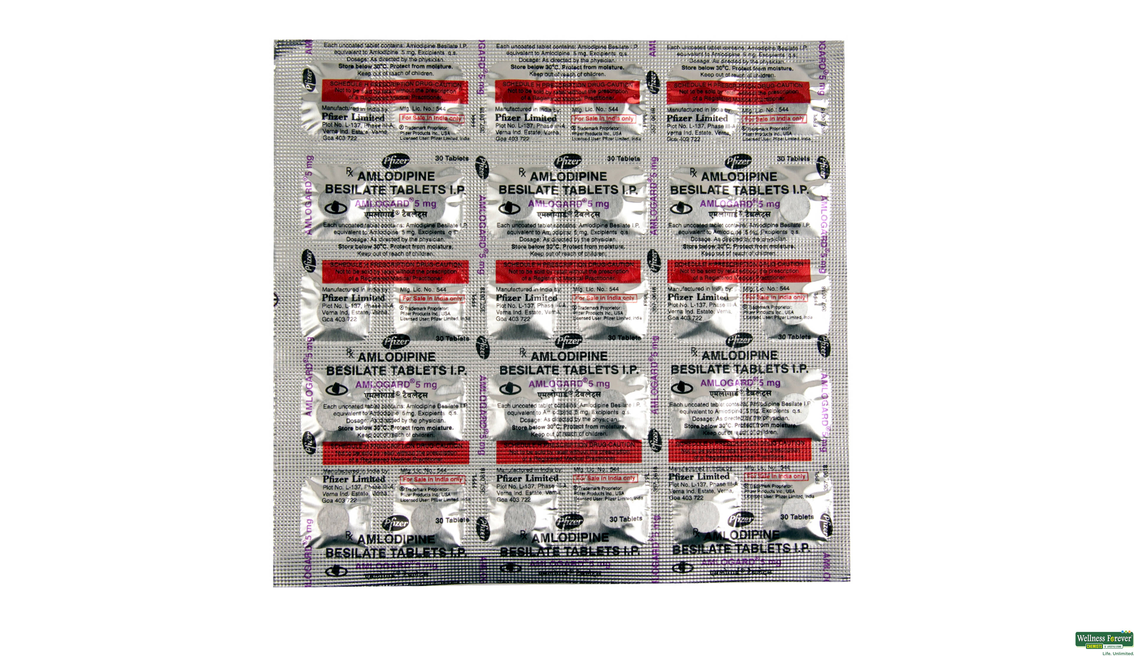 AMLOGARD 5MG 30TAB- 1, 30TAB, 