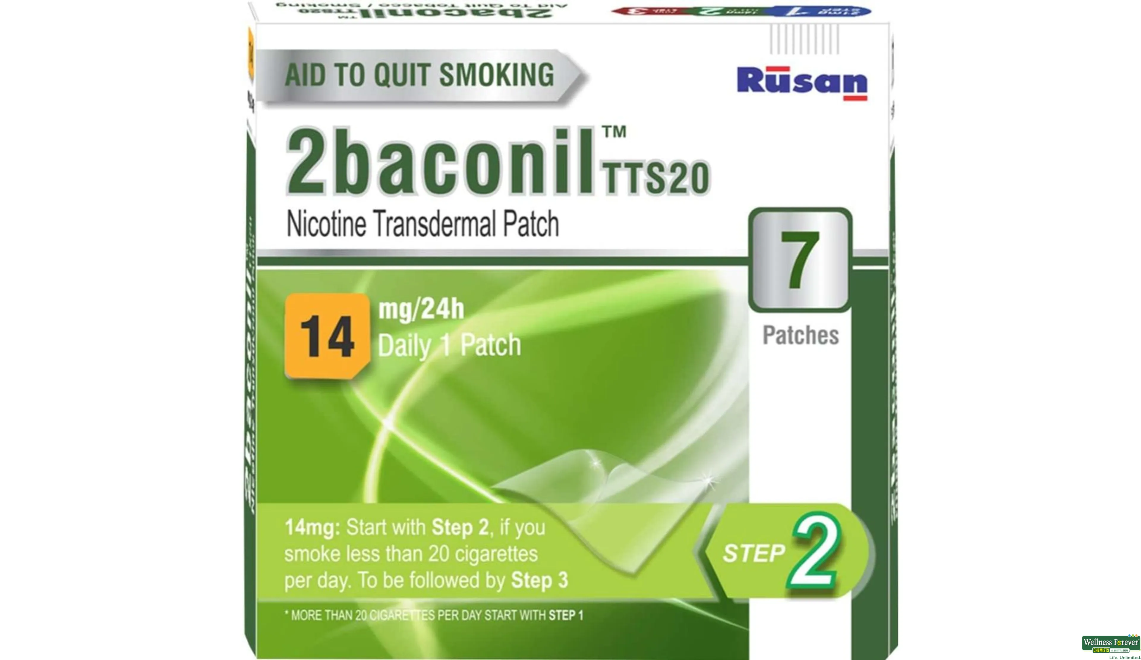 2BACONIL TTS20 14MG PATCH 7PC- 1, 7PC, 