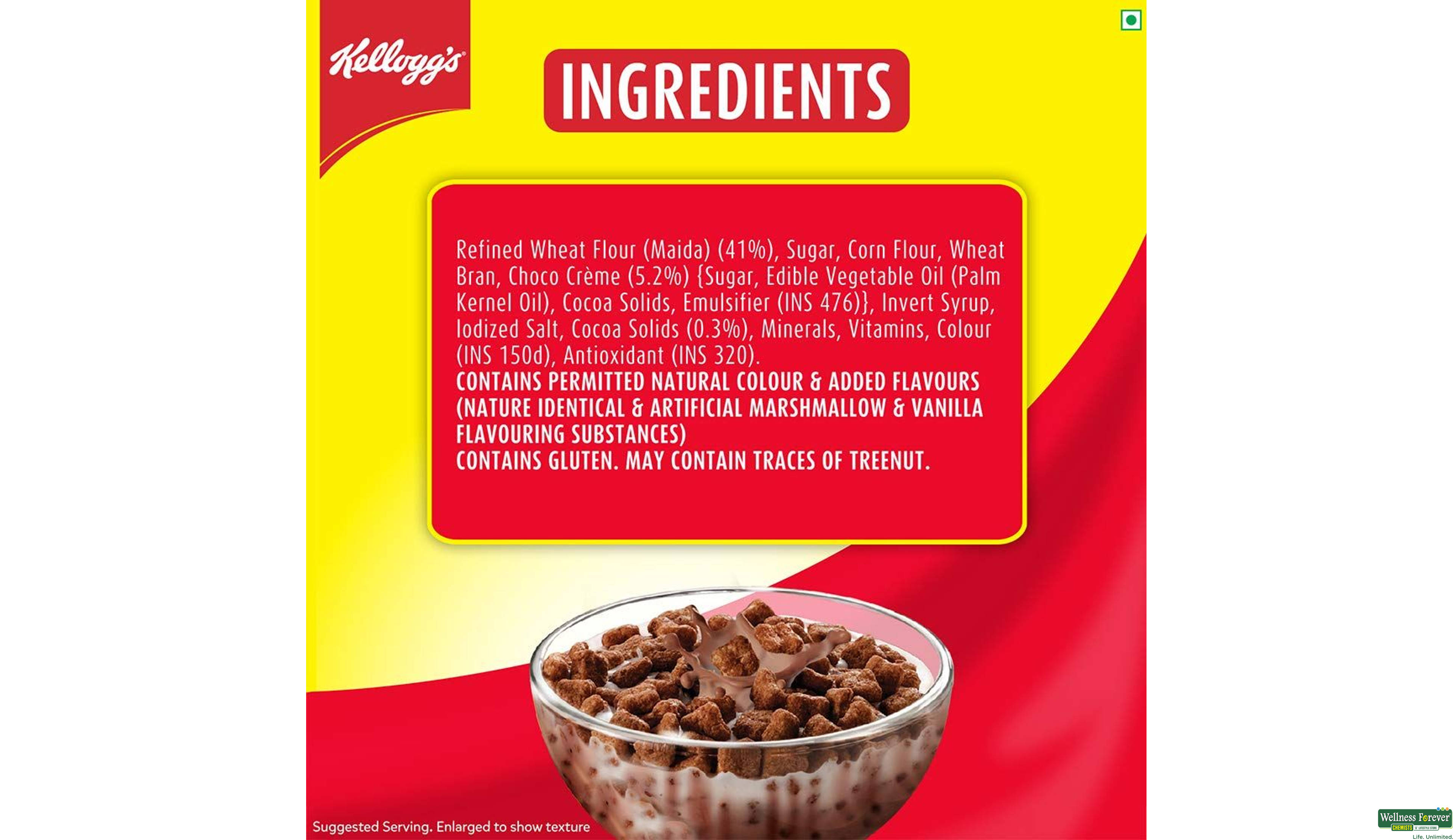 KELL CORNFLAKE CHOCO CRUNCHY BITES 375GM- 4, 375GM, 