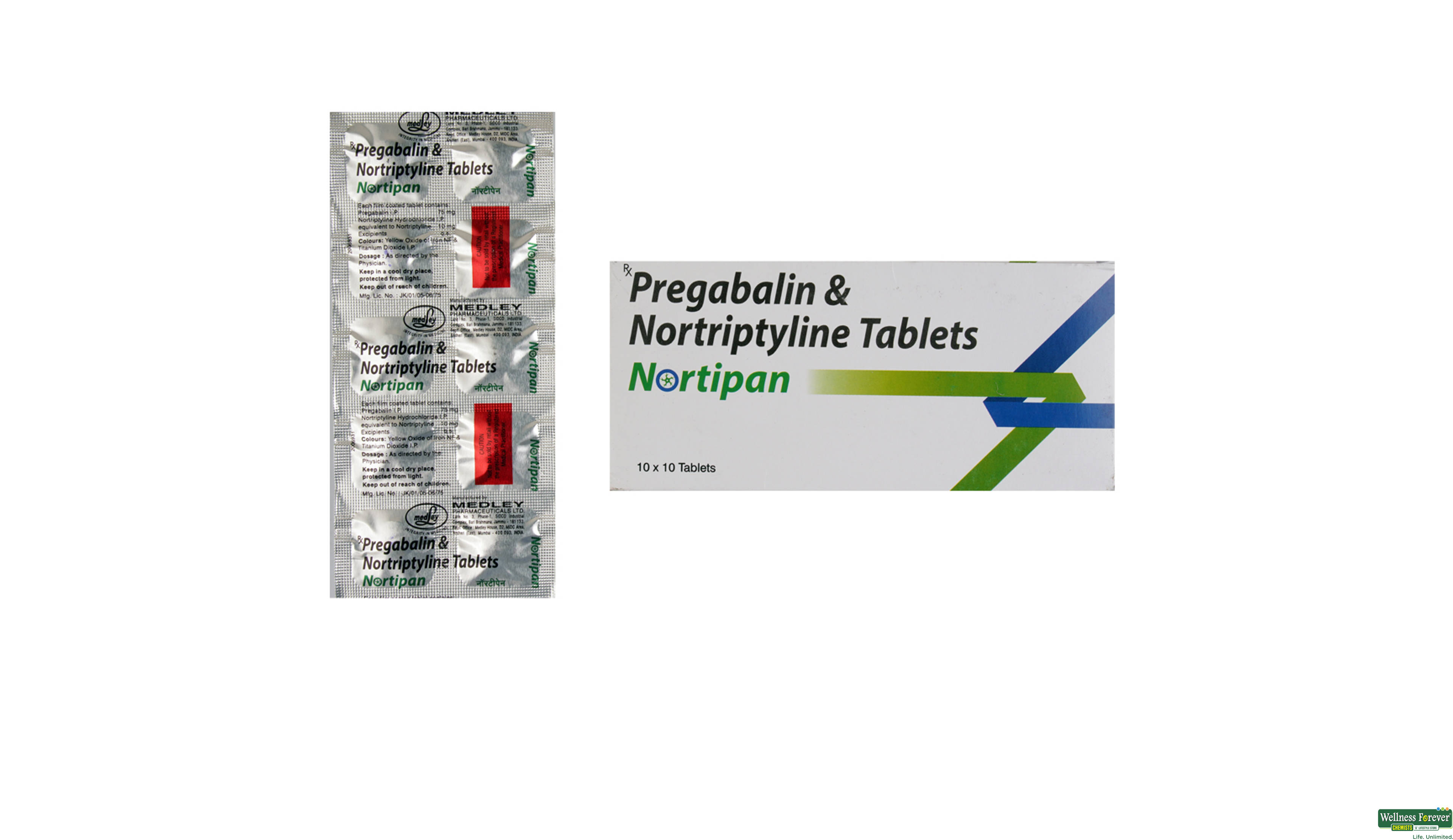 NORTIPAN 75MG 10TAB- 1, 10TAB, 