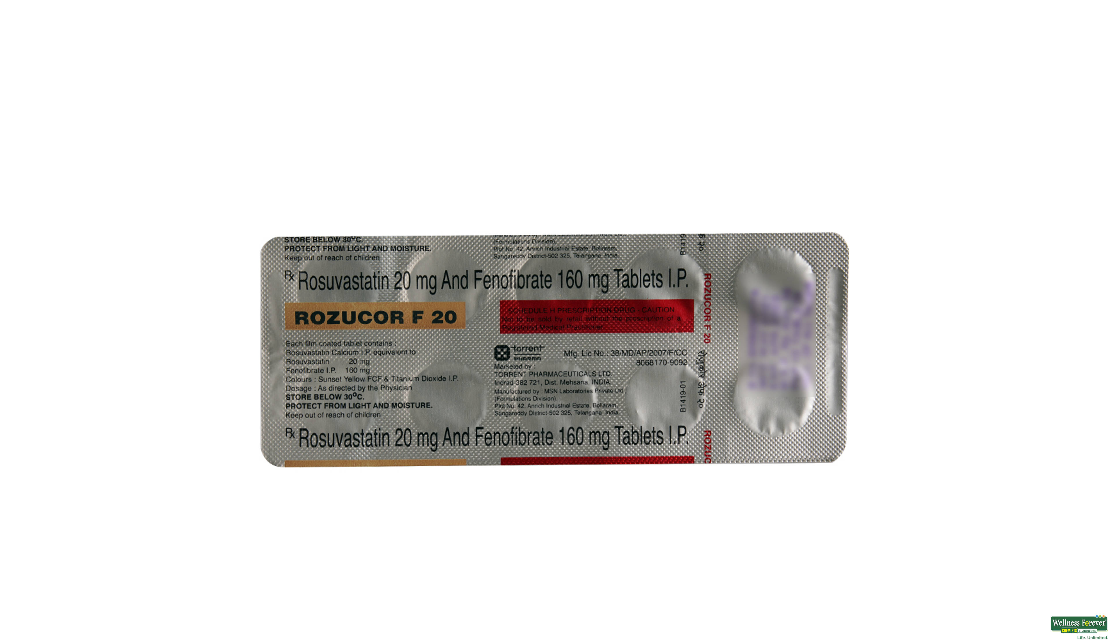 ROZUCOR-F 20MG 10TAB ##- 2, 10TAB, 
