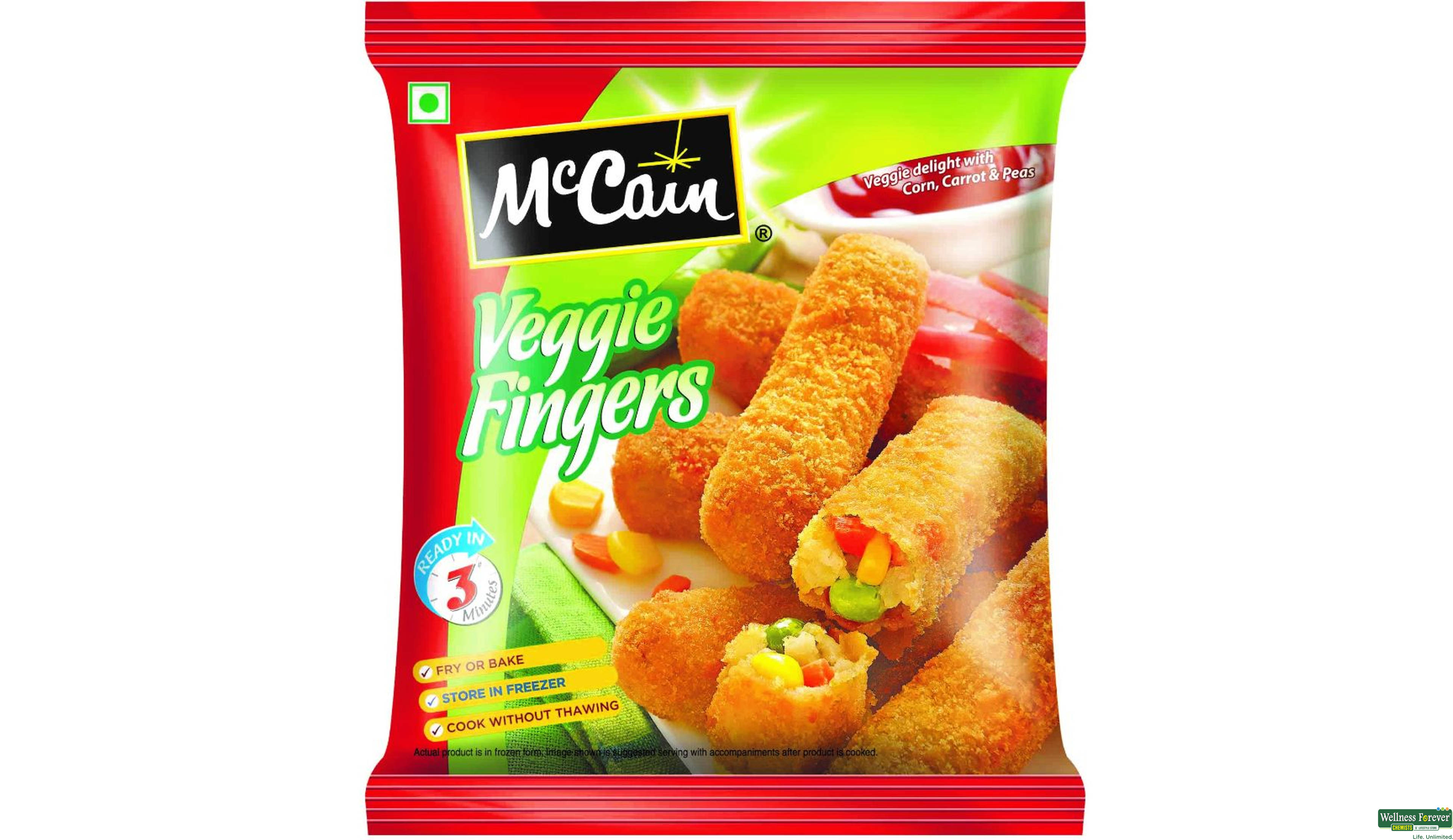 MCCAIN VEGGIE FINGERS 400GM- 1, 400GM, 