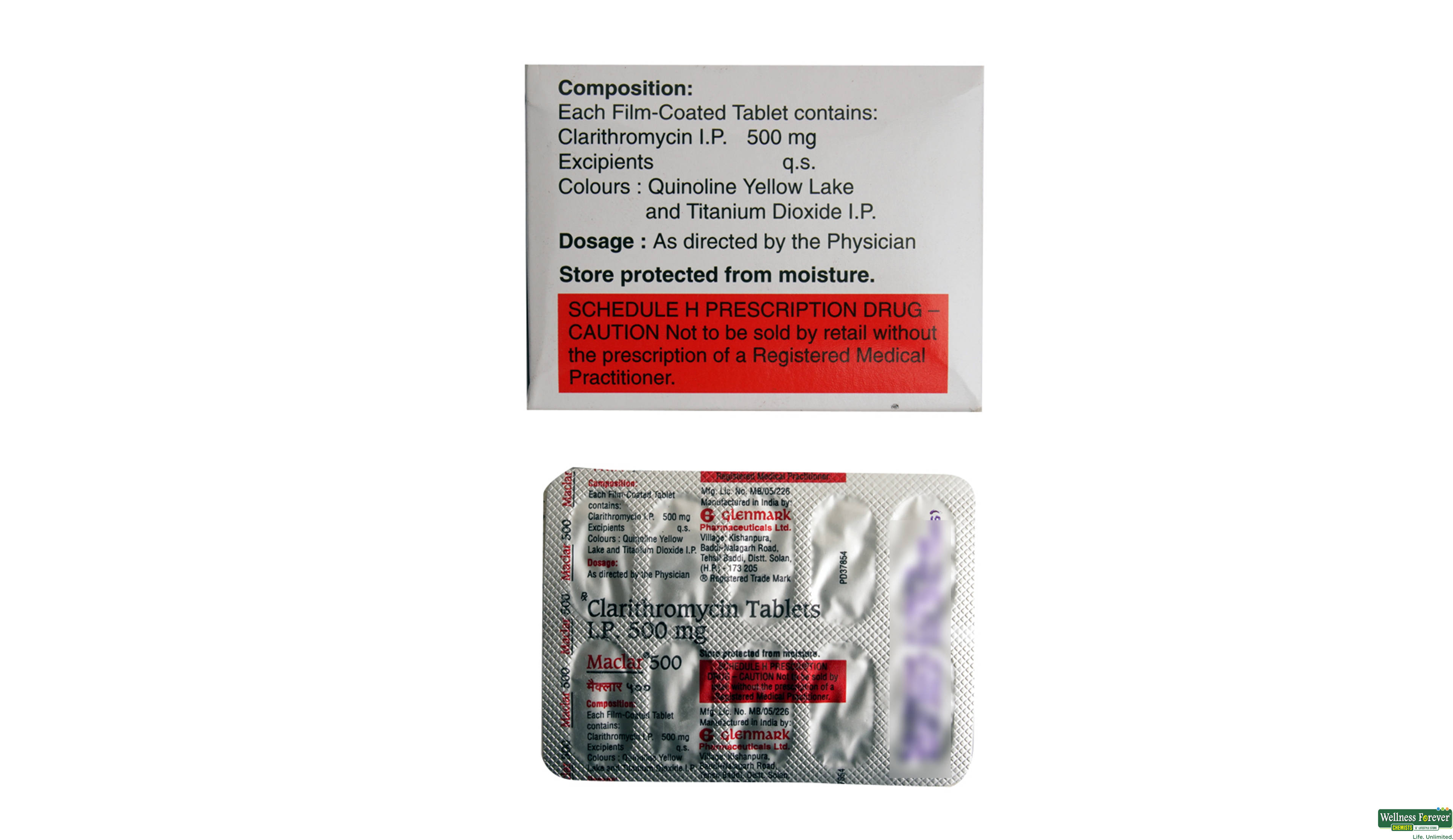 MACLAR 500MG 10TAB- 2, 10TAB, 