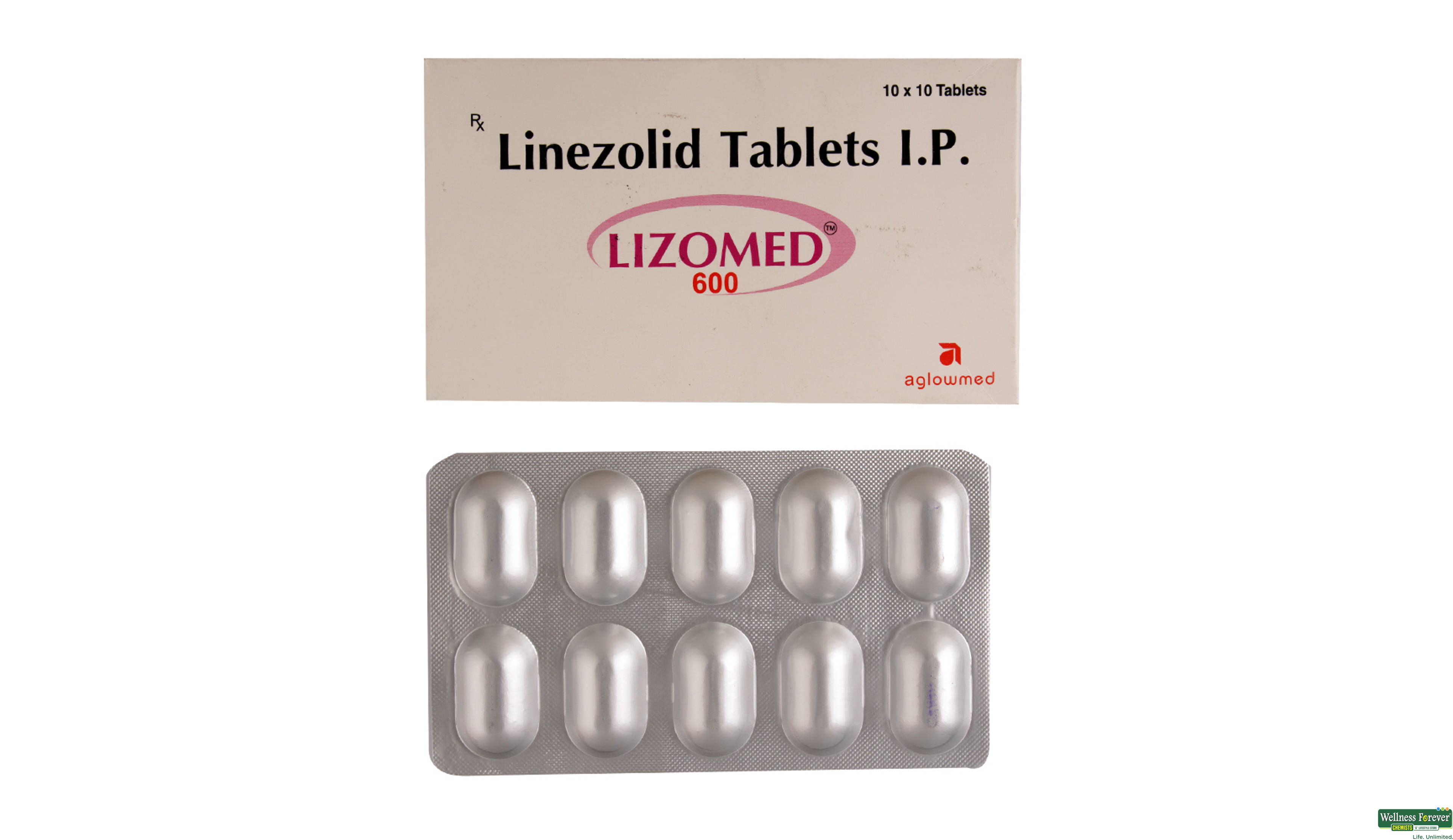 LIZOMED 600MG 10TAB- 1, 10TAB, 