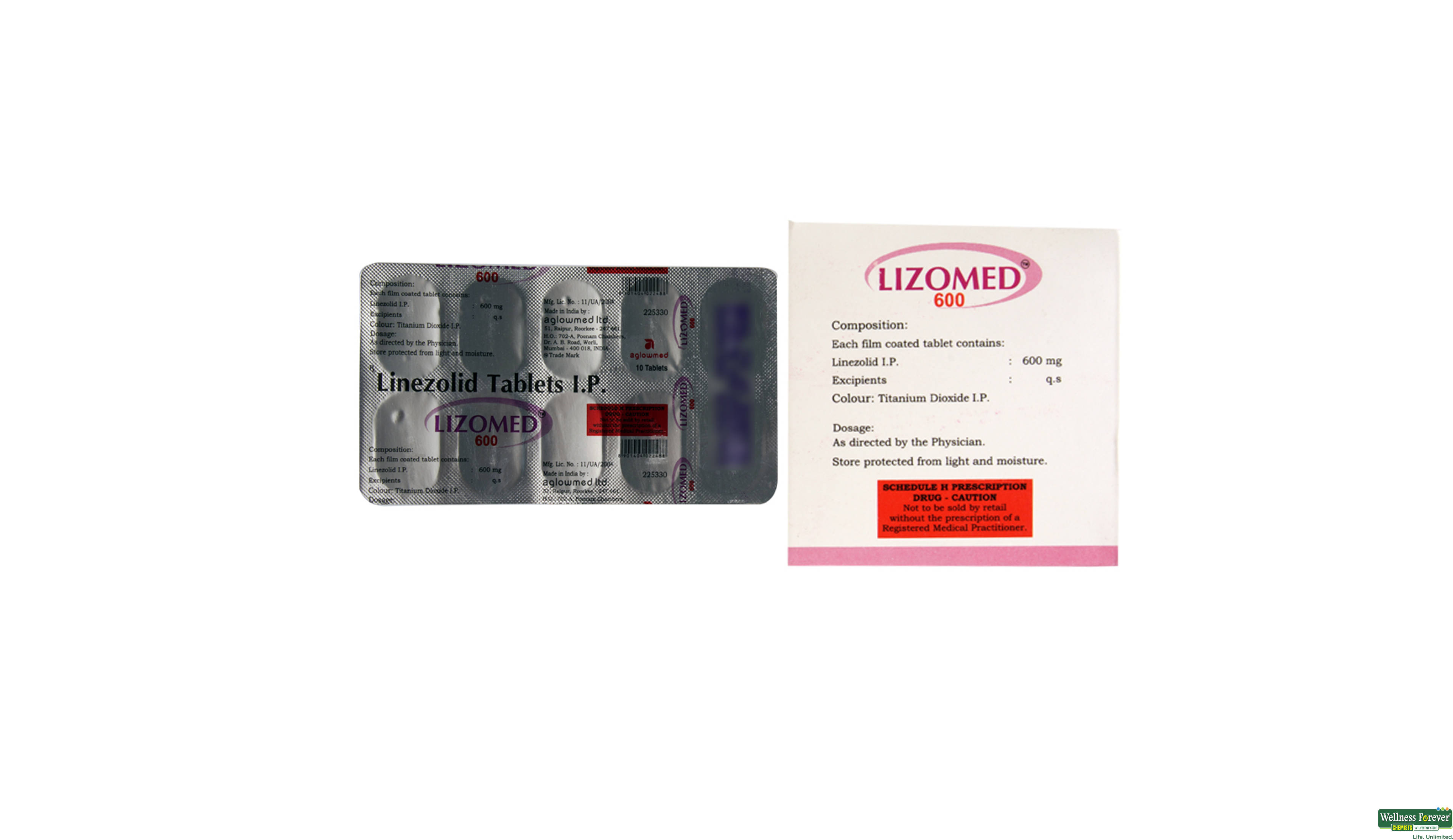 LIZOMED 600MG 10TAB- 2, 10TAB, 