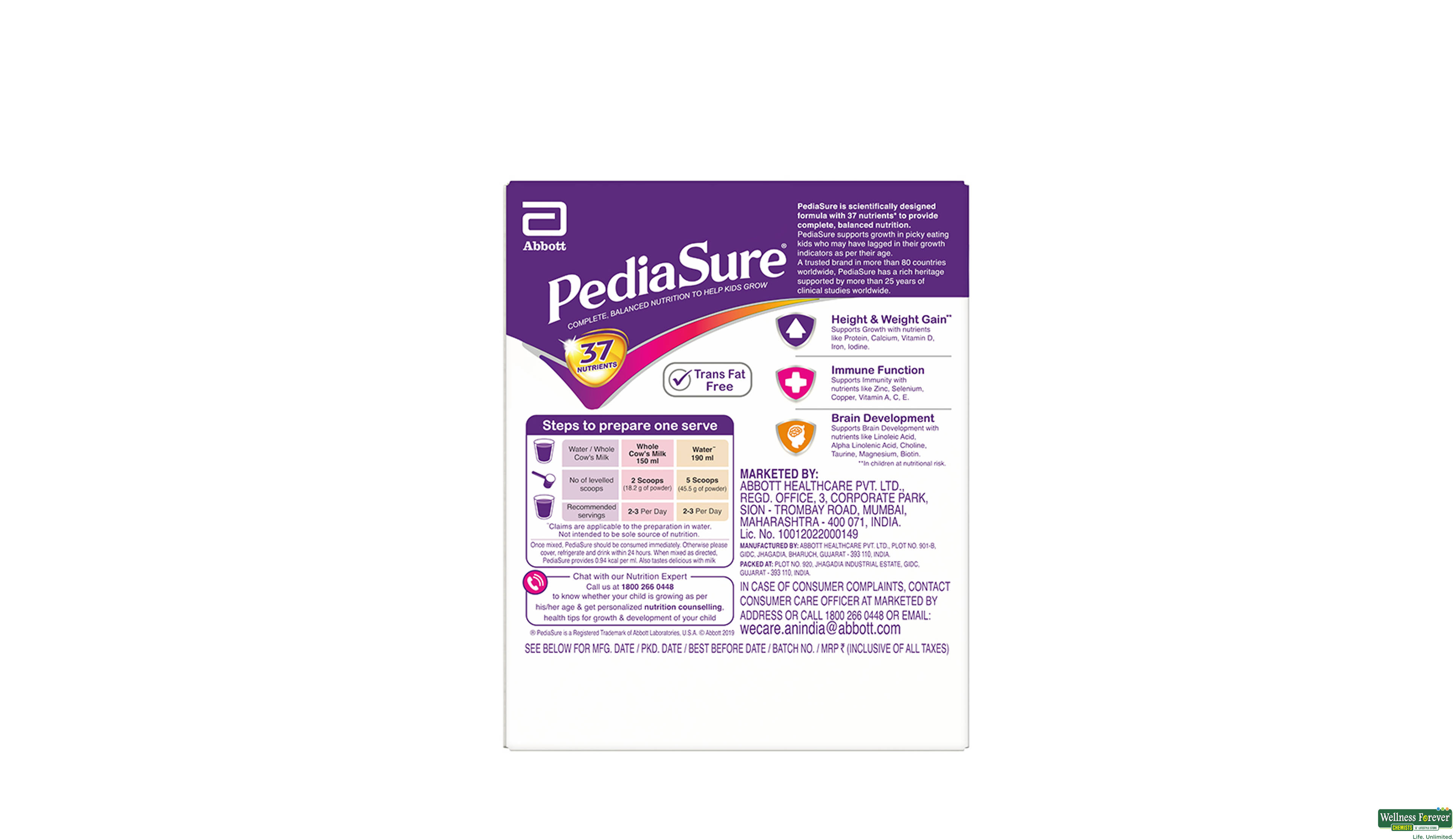 PEDIASURE KESAR BADAM POW REF 200GM- 5, 200GM, 