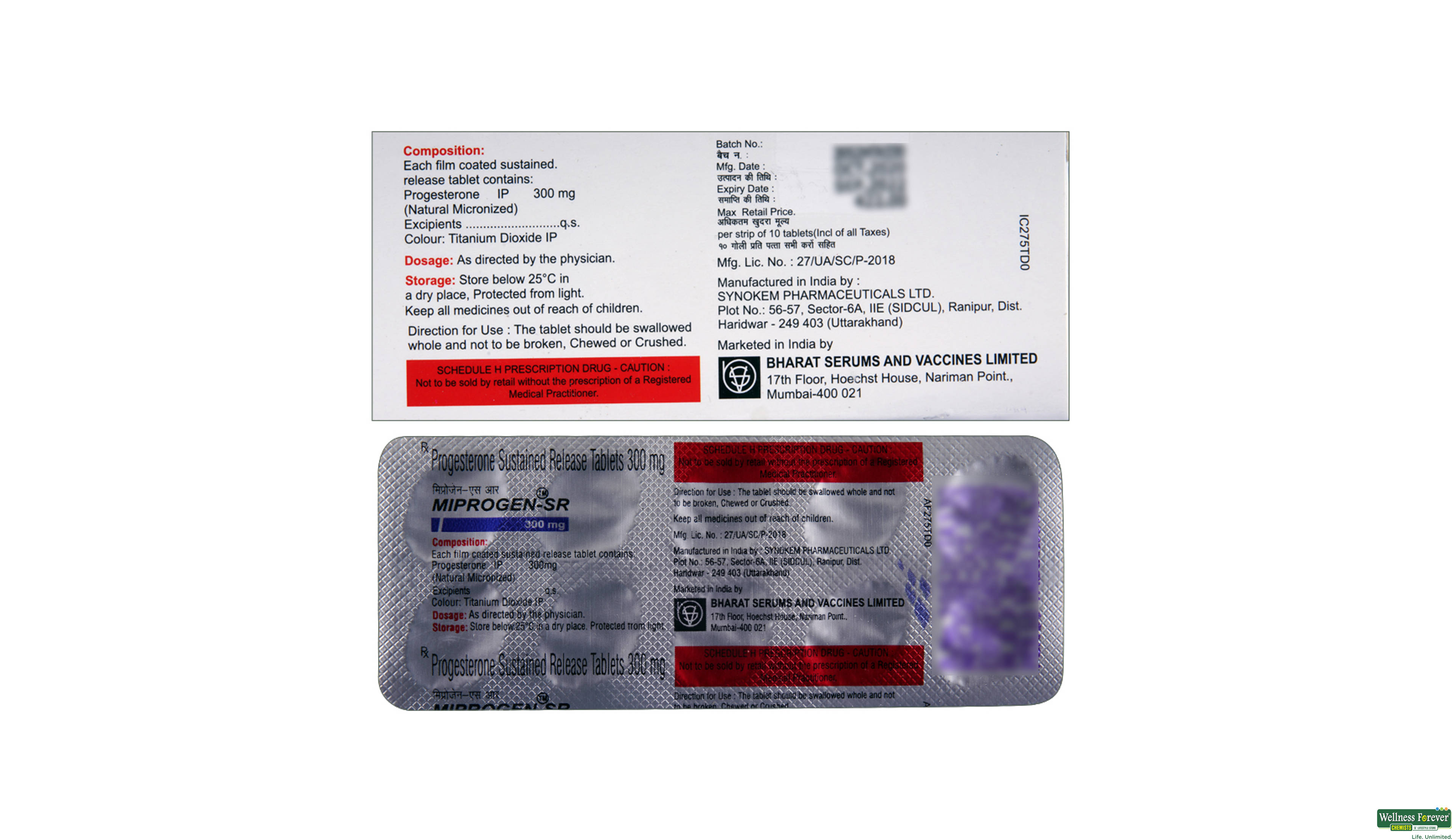 MIPROGEN-SR 300MG 10TAB- 2, 10TAB, 