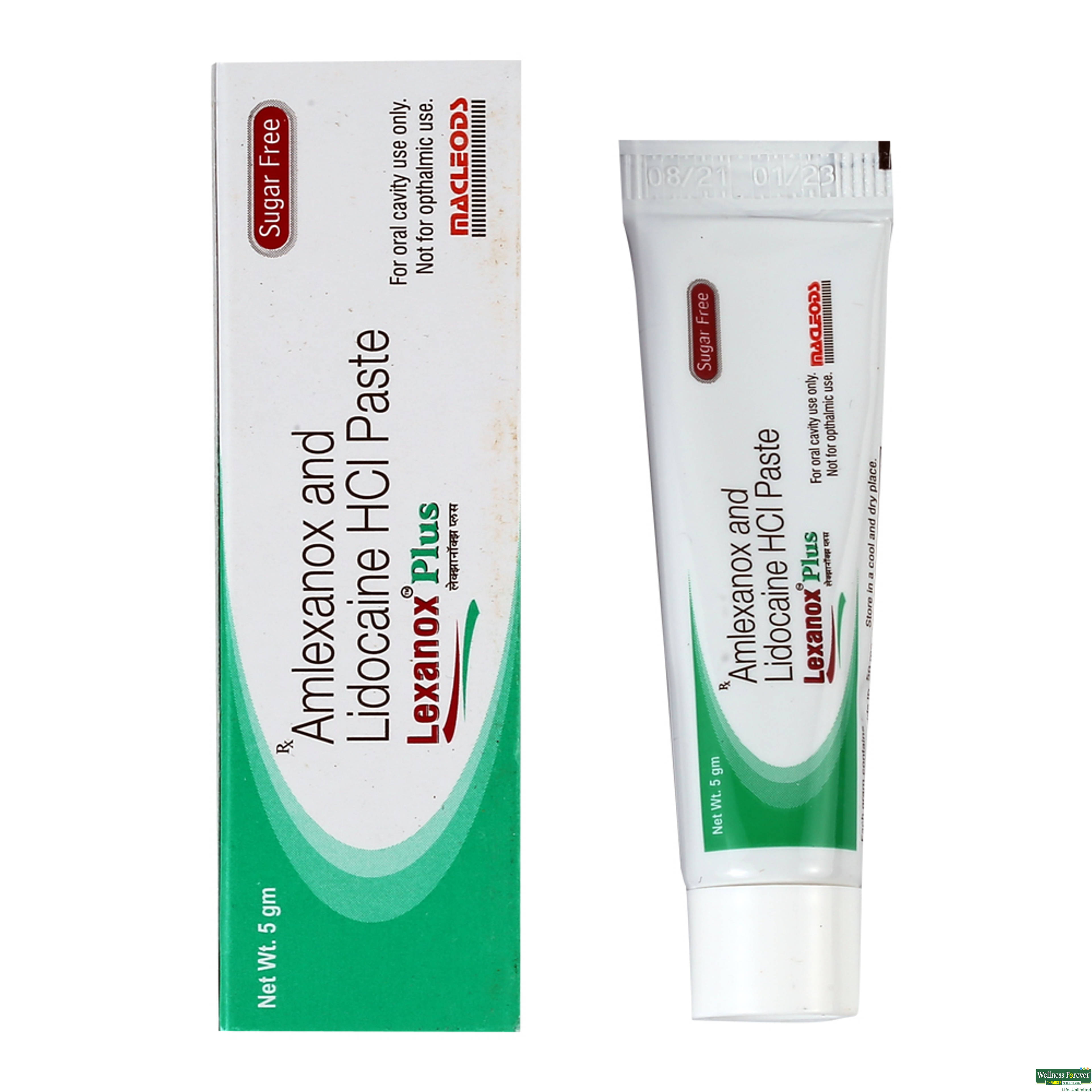 LEXANOX-PLUS ORAL PASTE 5GM-image