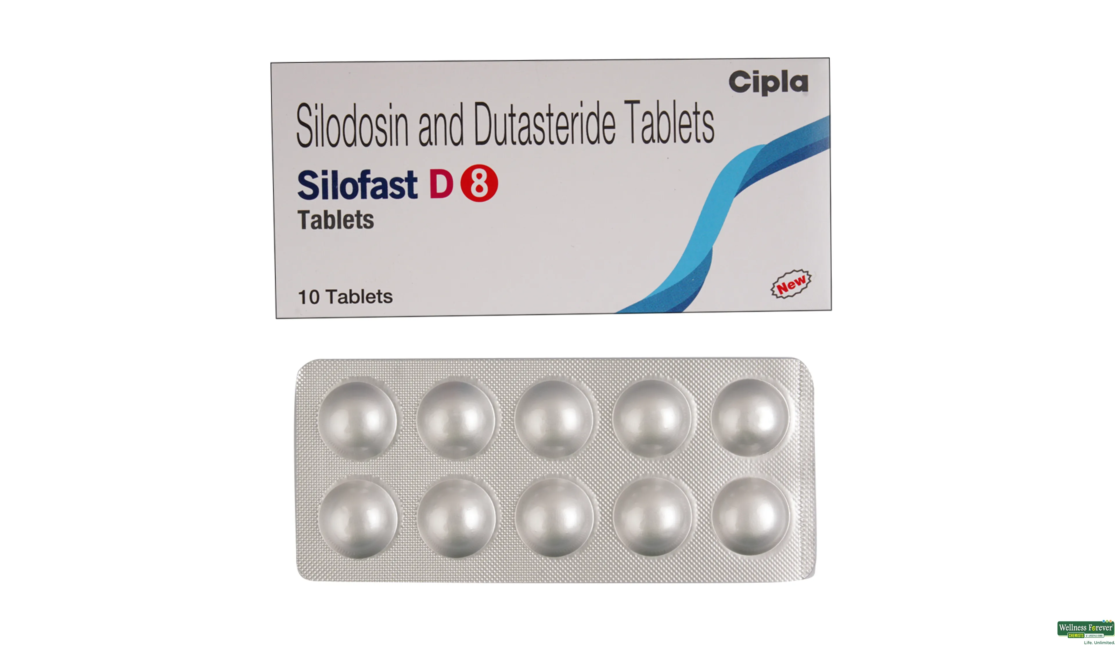 SILOFAST D 8MG 10TAB- 1, 10TAB, 