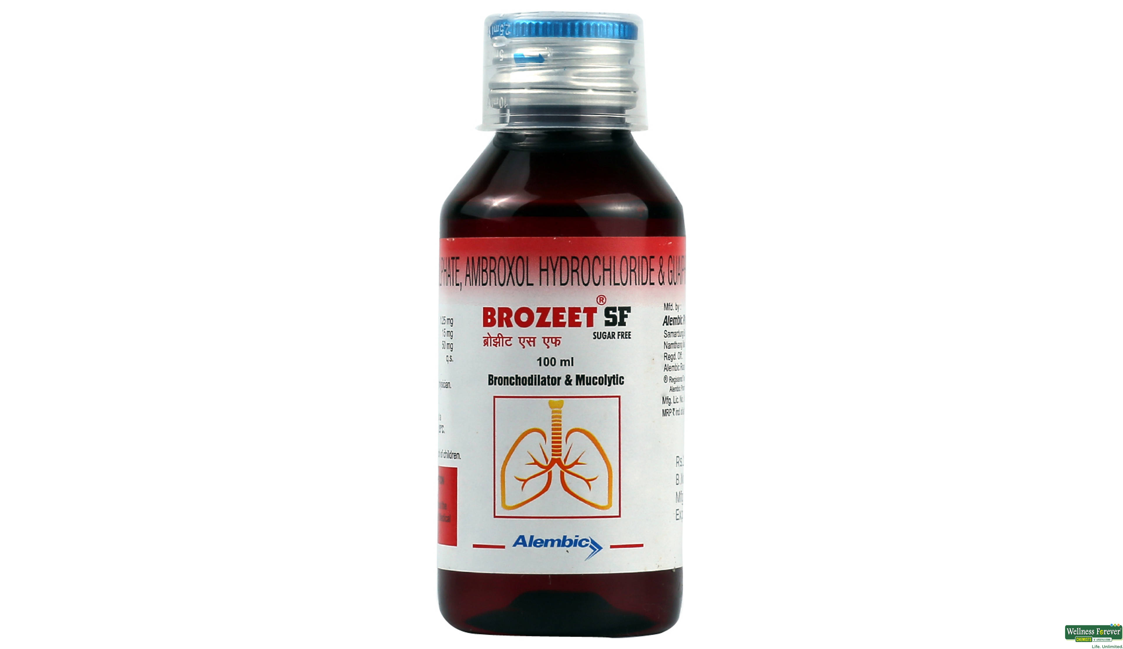 BROZEET-SF SYP 100ML- 1, 100ML, 