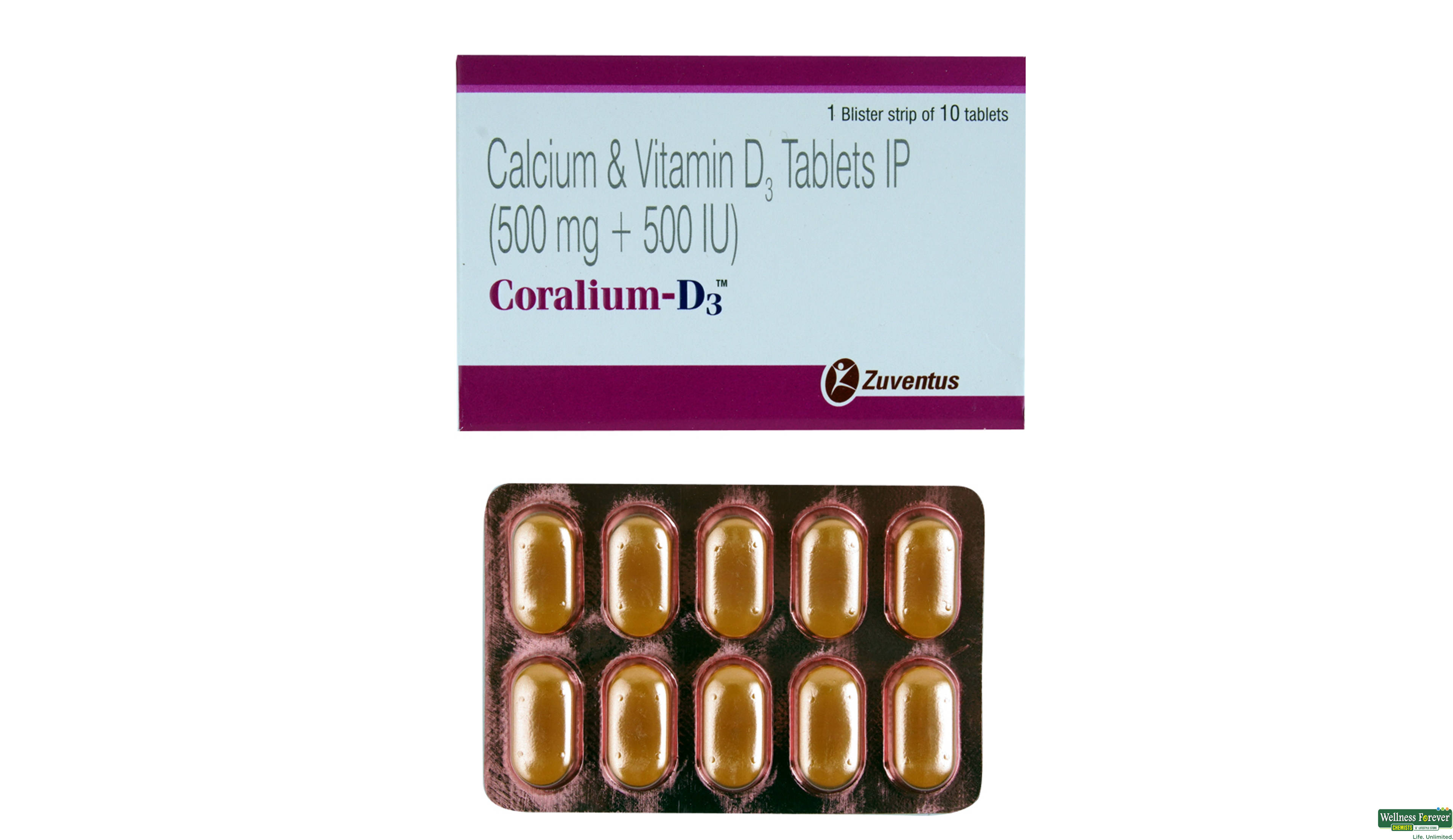 CORALIUM-D3 10TAB- 1, 10TAB, 