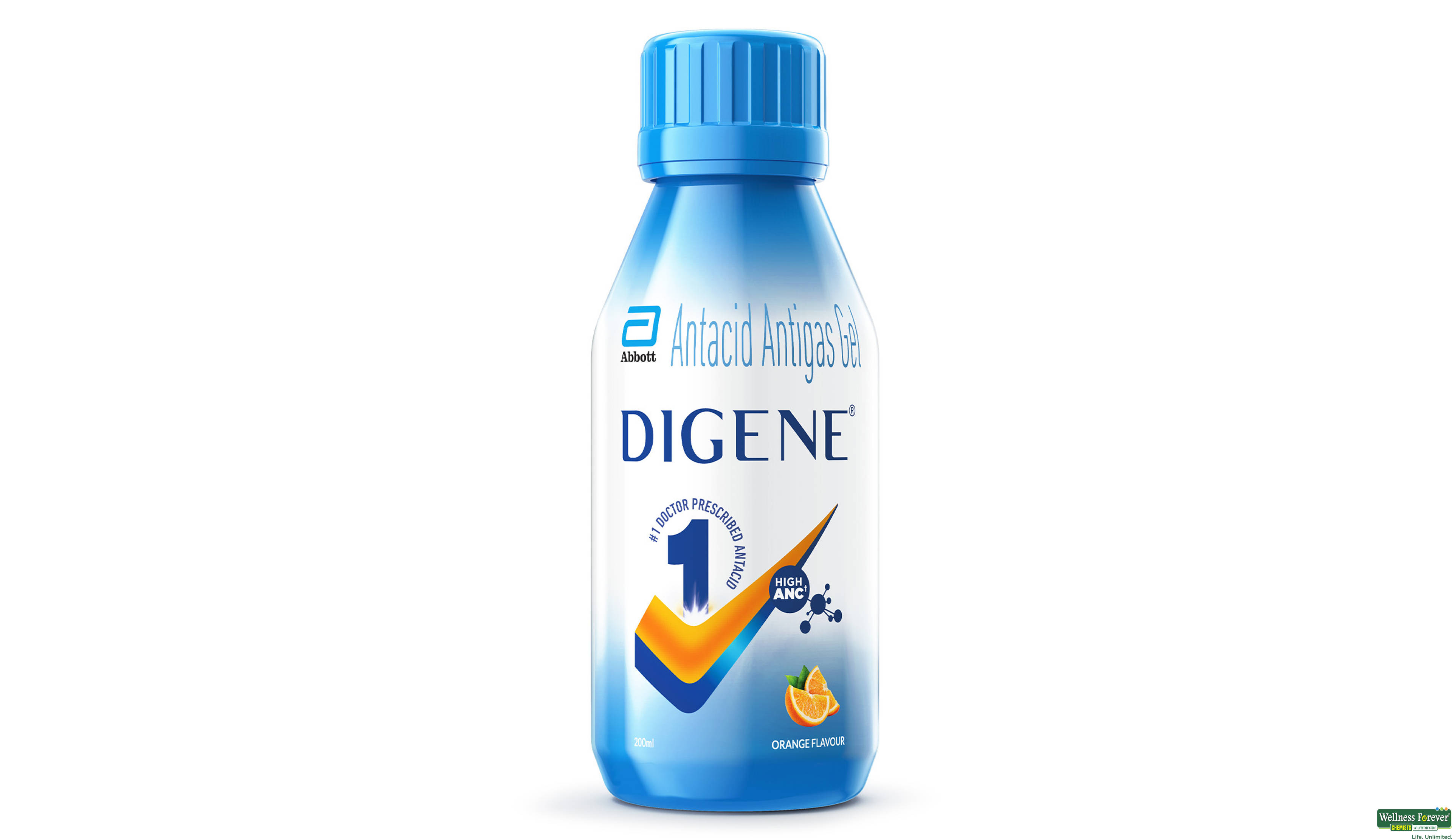 DIGENE ORANGE SYP 200ML- 1, 200ML, 