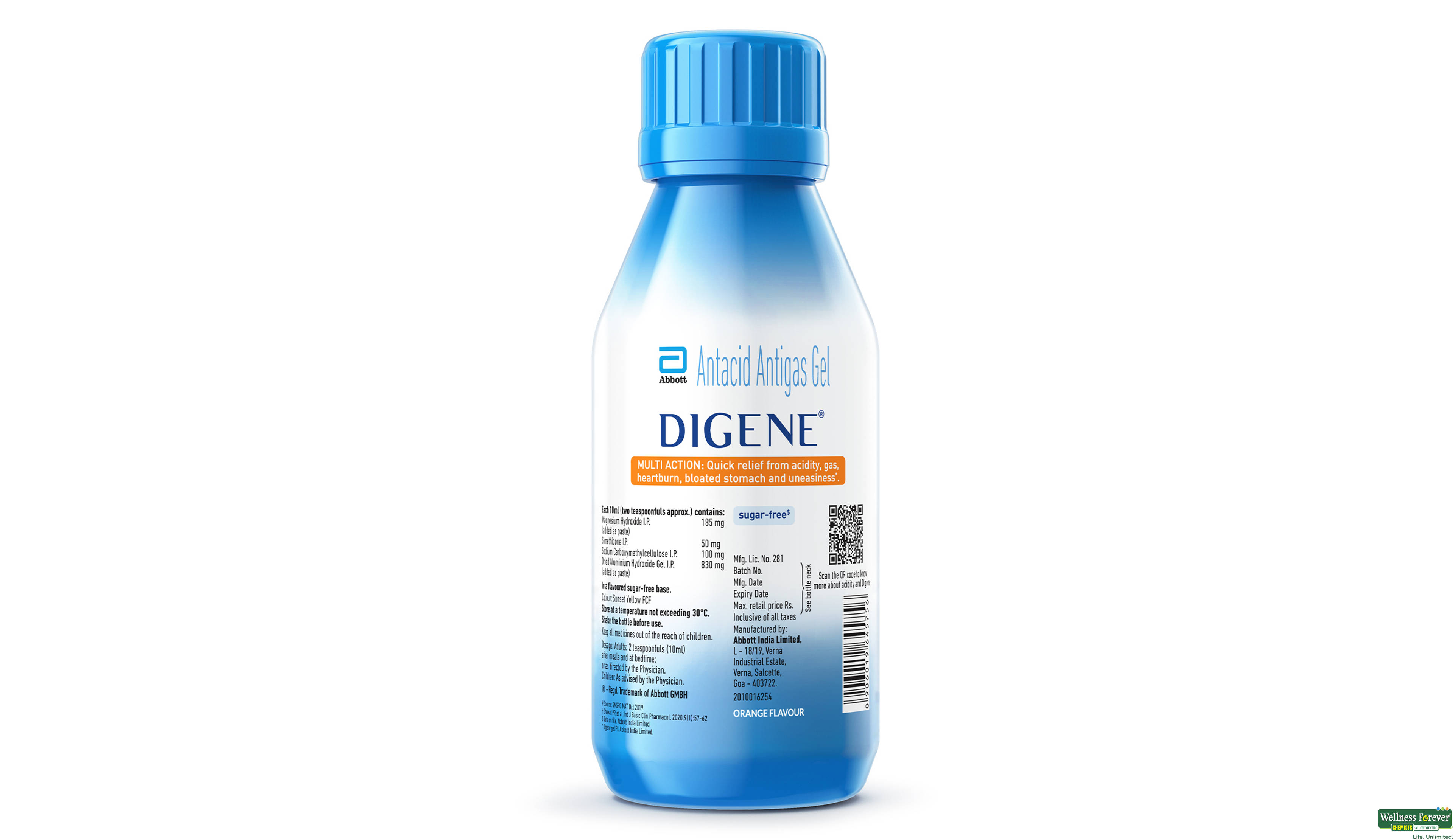 DIGENE ORANGE SYP 200ML- 2, 200ML, 