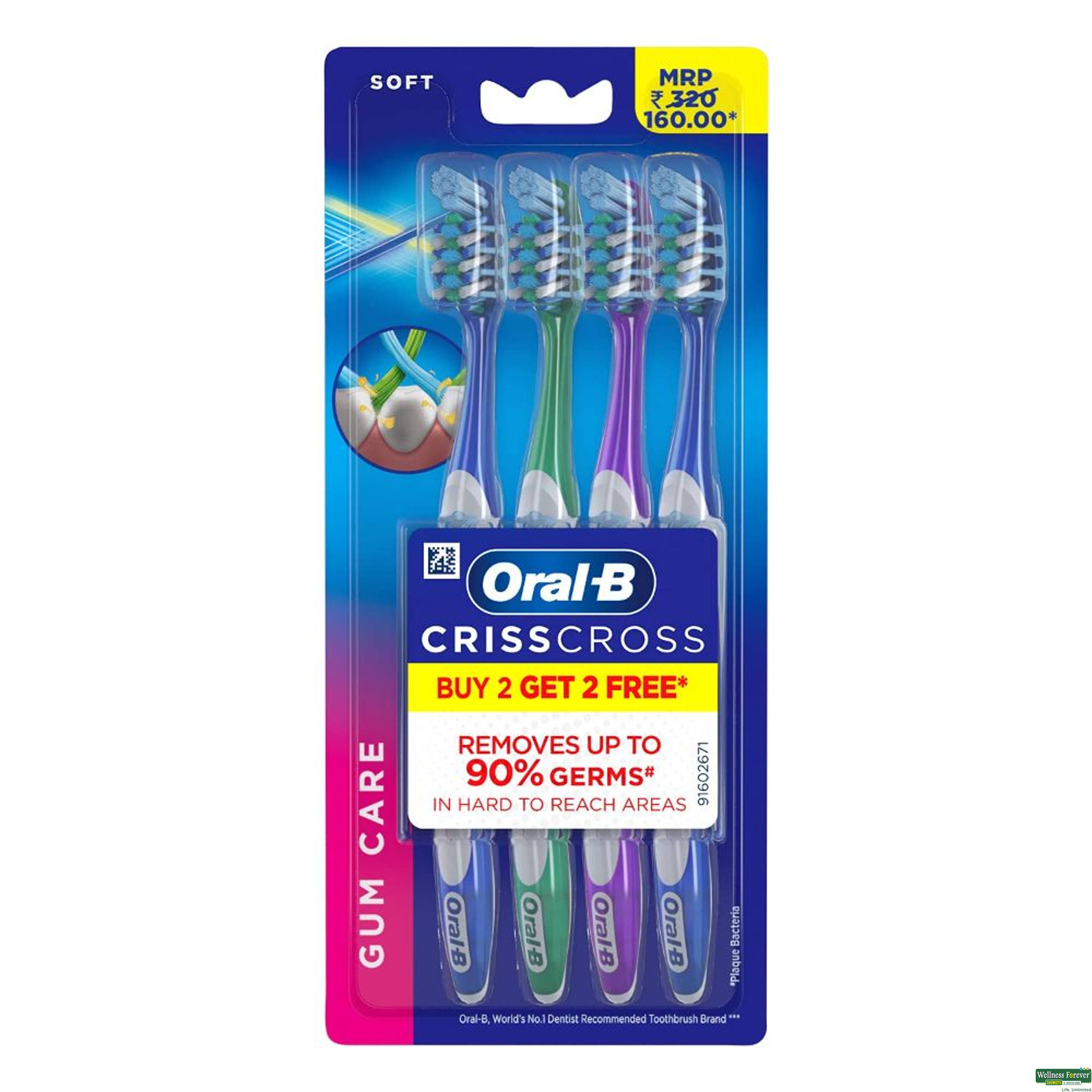Oral-B Pro-Health Gum Care Toothbrush Soft 4 Pieces-image