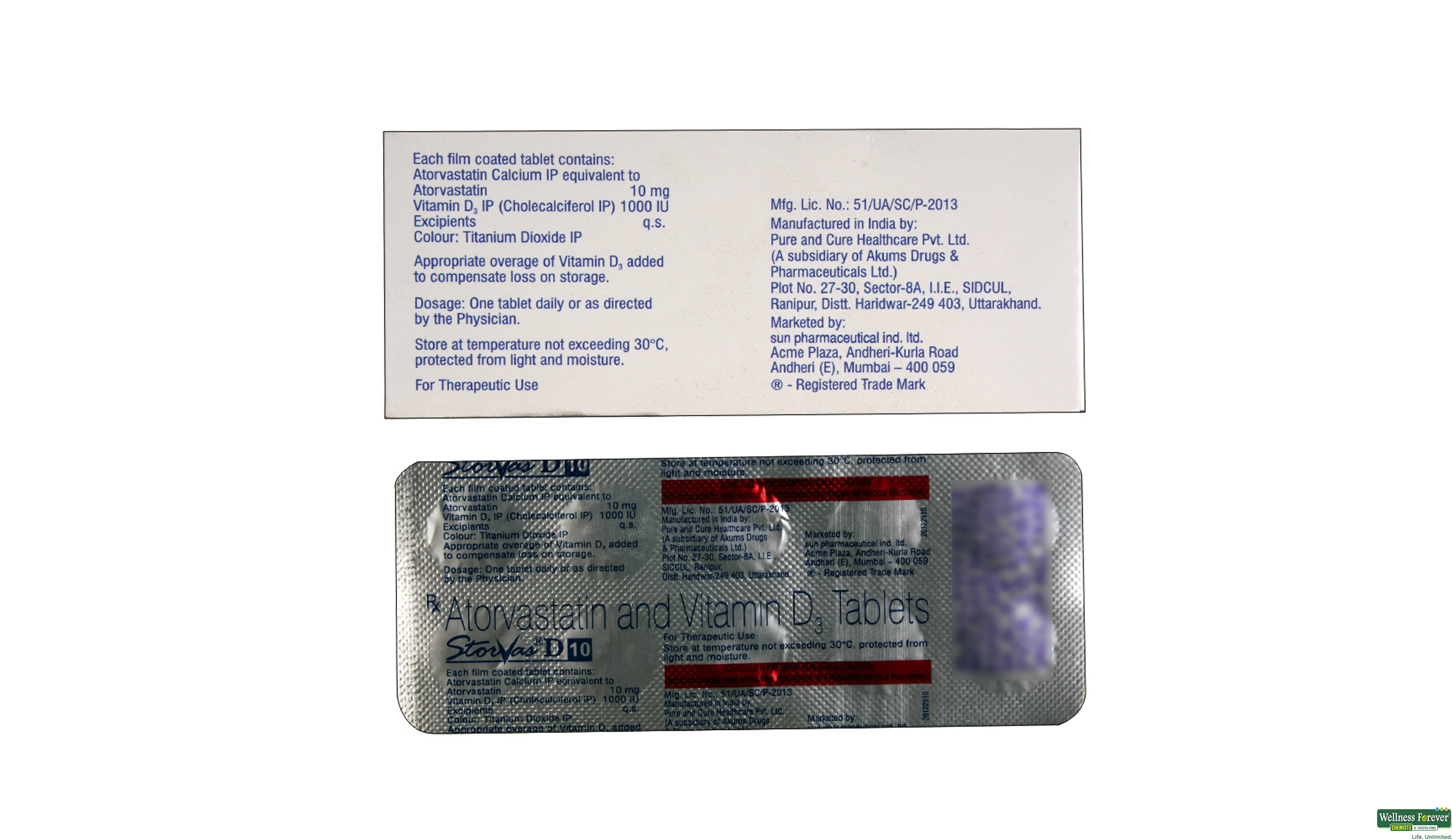 STORVAS-D 10MG 10TAB- 2, 10TAB, 