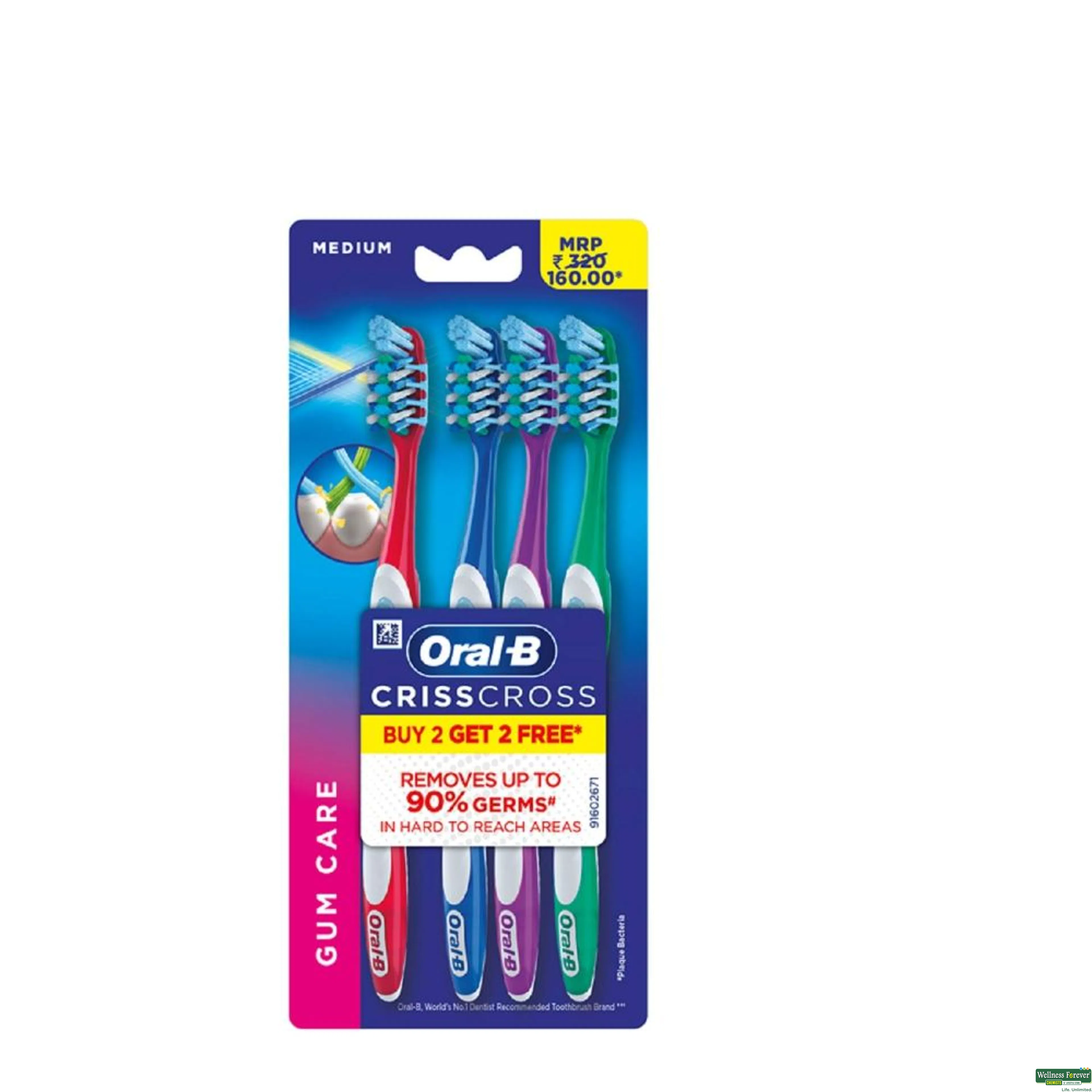 ORAL B T/BRUSH PRO HEA GUMCARE MED40 4-image