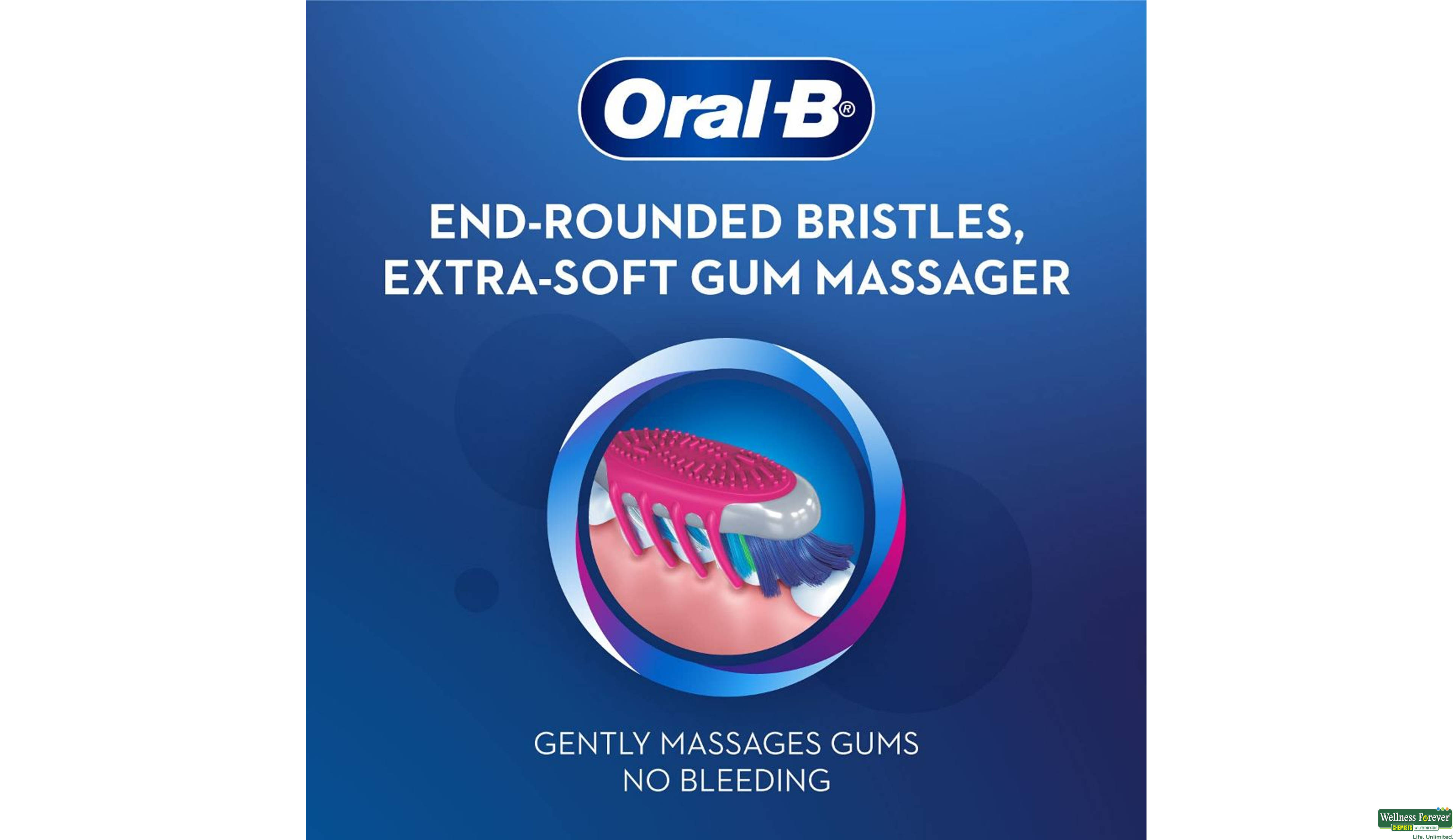 ORAL B T/BRUSH PRO HEA GUMCARE MED40 4- 5, 4PC, 