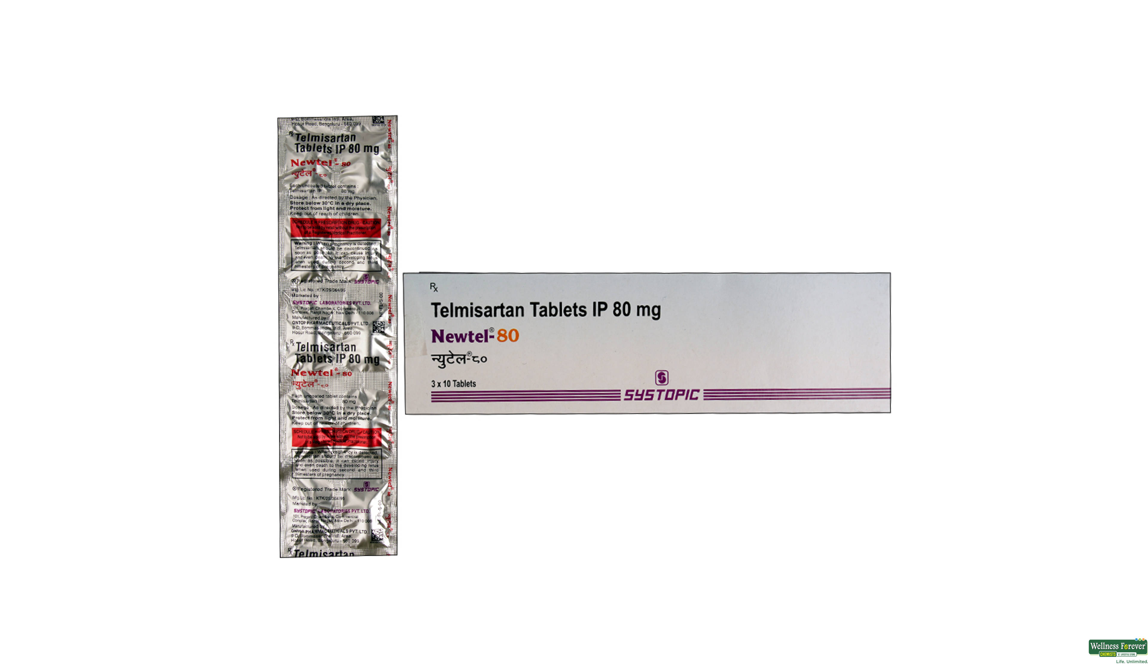 NEWTEL 80MG 10TAB- 1, 10TAB, 