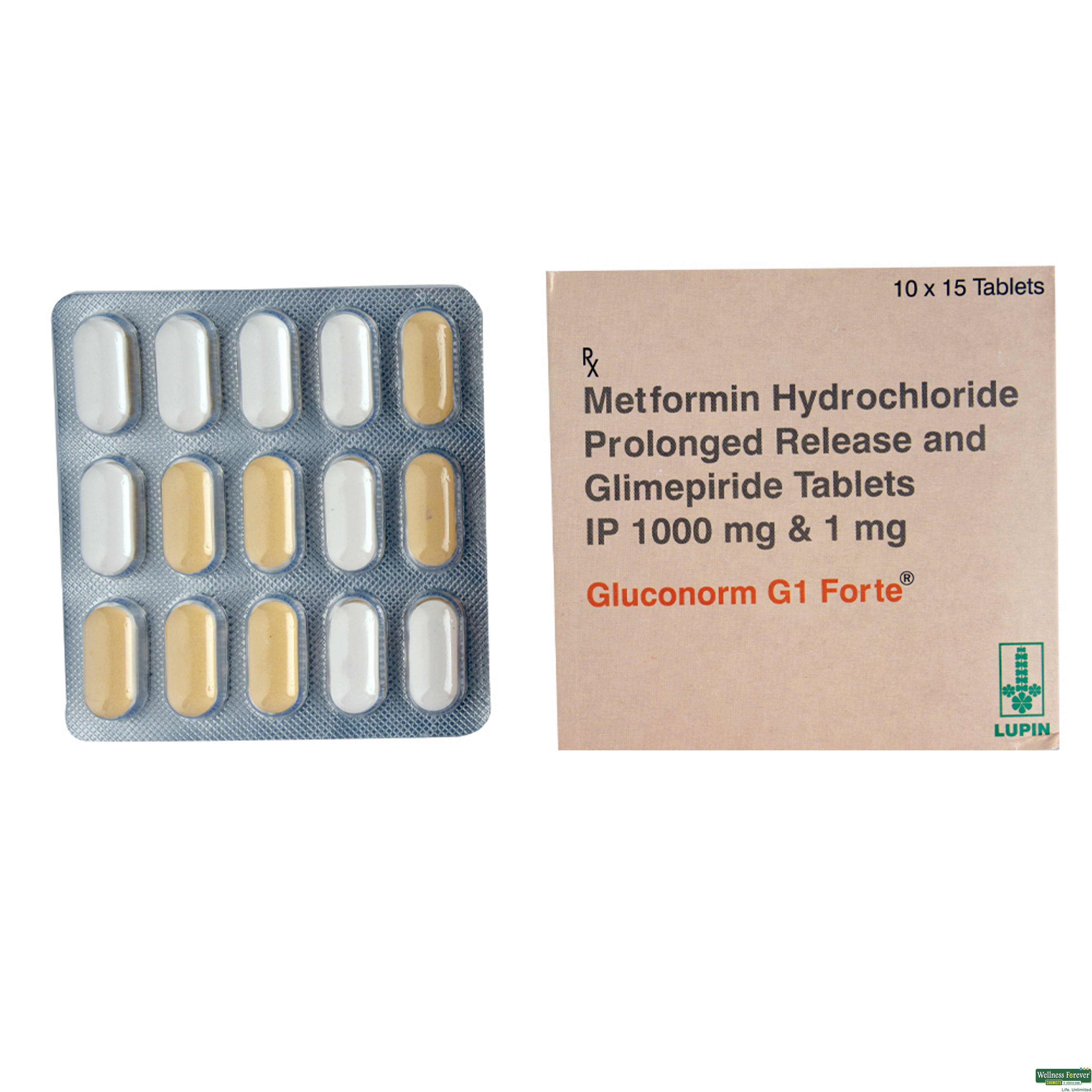 GLUCONORM-G1 FORTE 15TAB-image