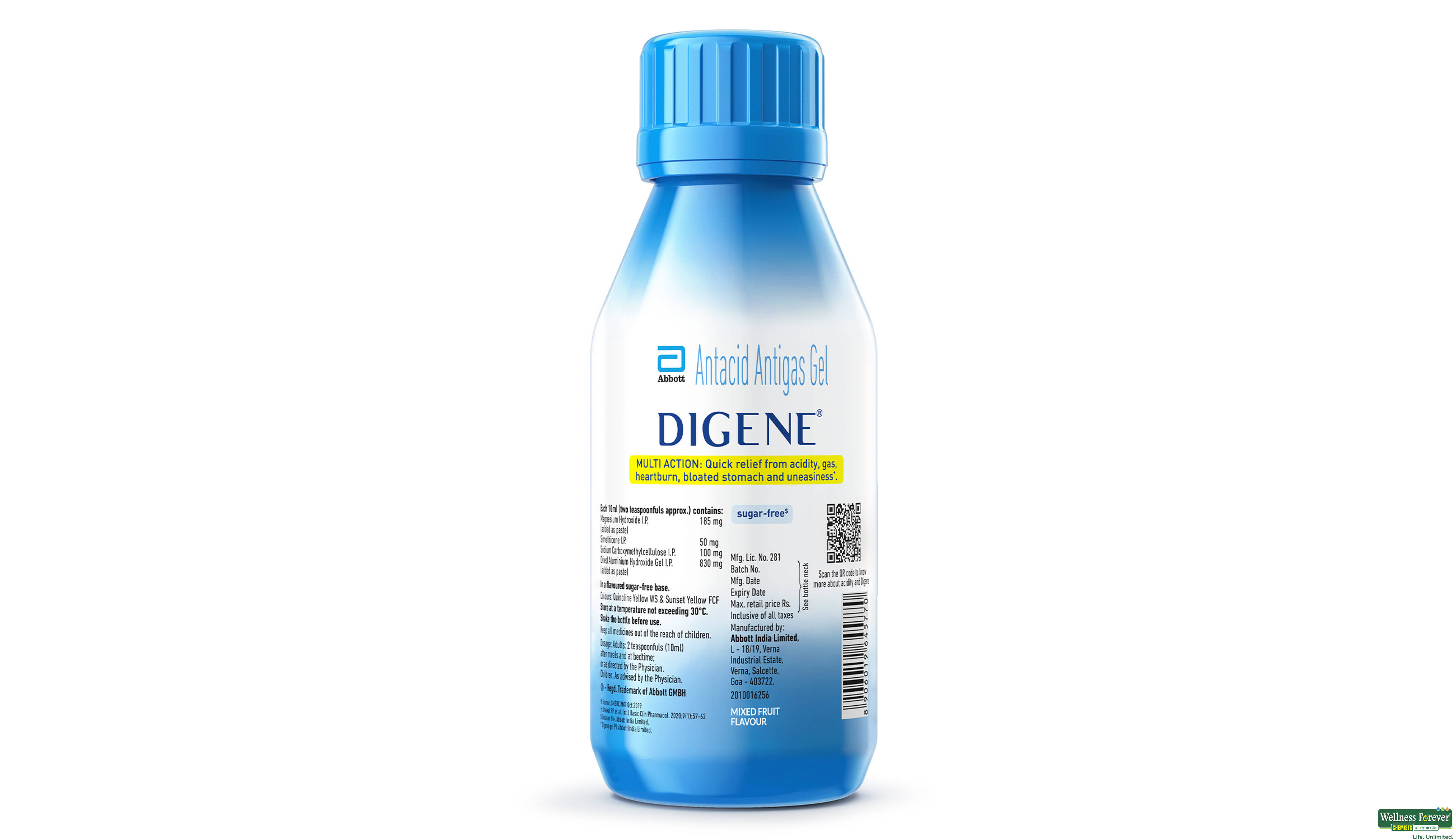 DIGENE MIXFRUIT SYP 200ML- 2, 200ML, 