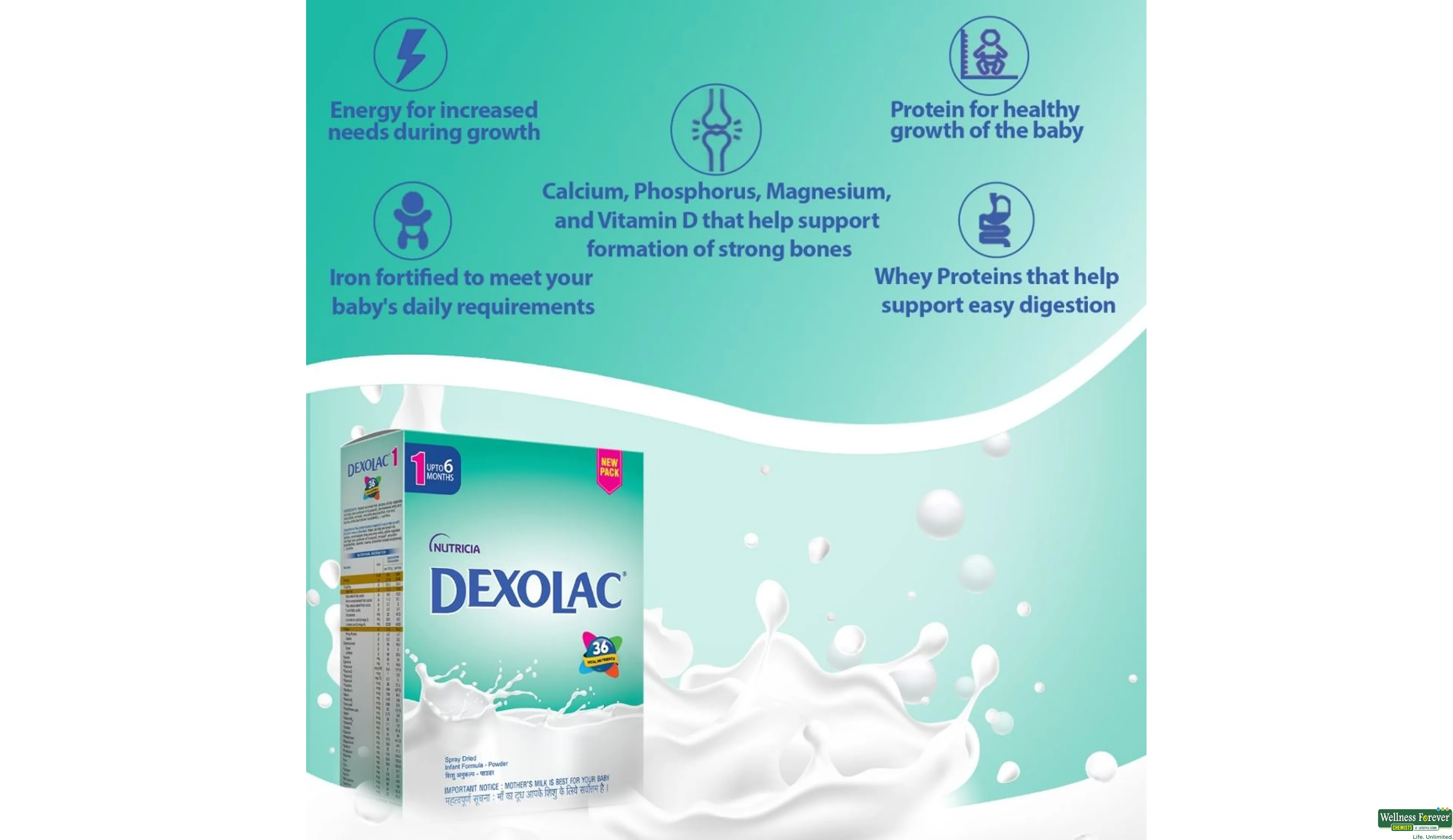 DEXOLAC 1 POW REF 400GM- 3, 400GM, 