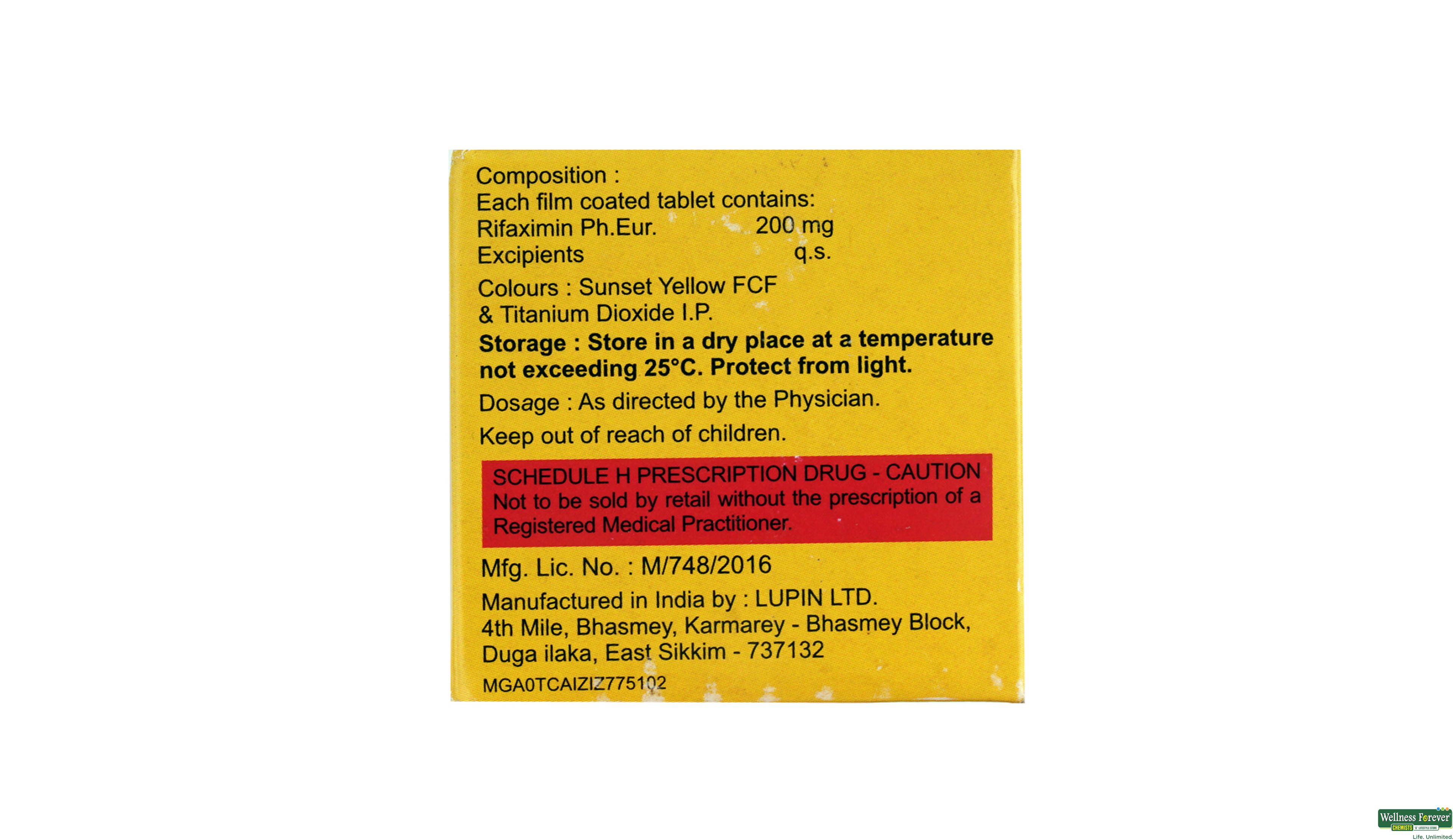 RIFASTOP 200MG 10TAB- 2, 10TAB, 