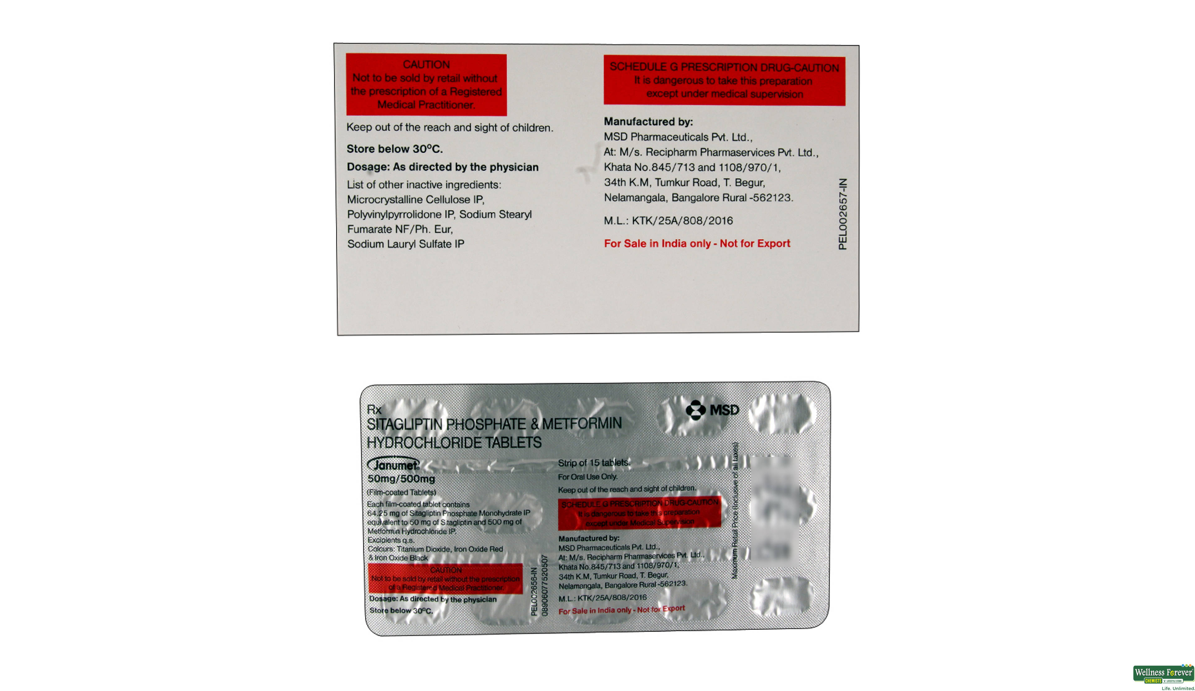 JANUMET 50MG/500MG 15TAB- 2, 15TAB, •Better Blood Sugar Management: Helps keep your blood sugar levels under control, which can prevent complications like kidney damage or nerve issues.

•Dual Action: Helps your body increase insulin when needed and lowers sugar production.