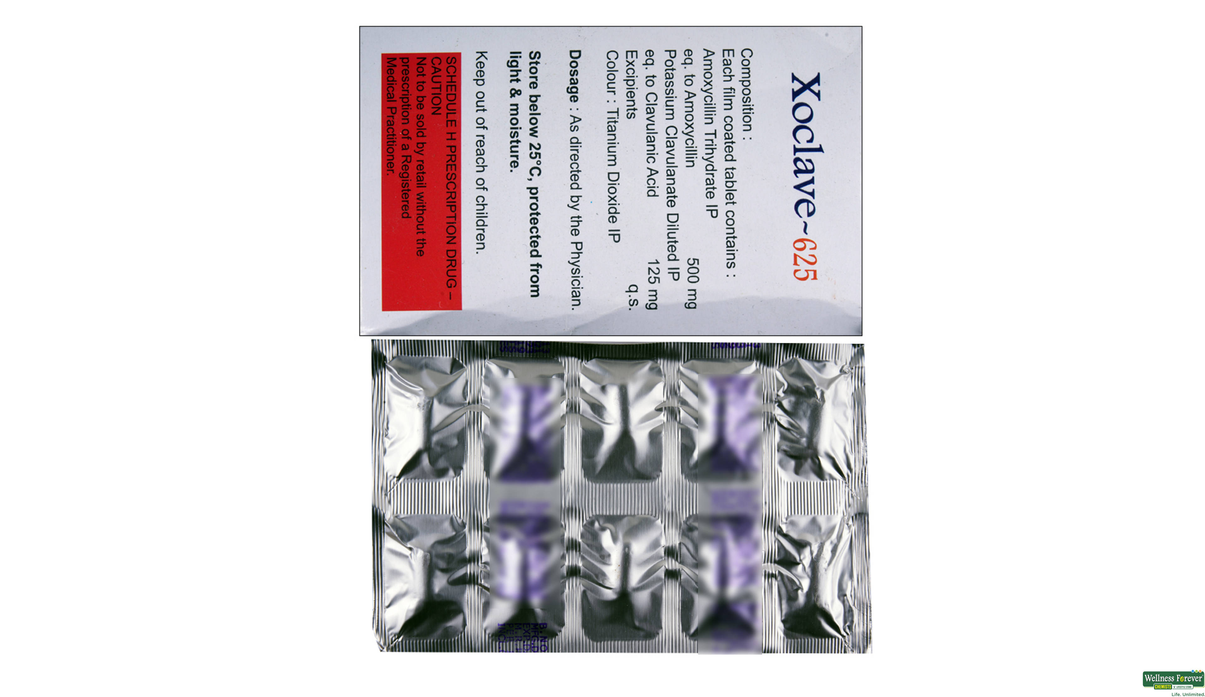 XOCLAVE 625MG 10TAB- 2, 10TAB, 
