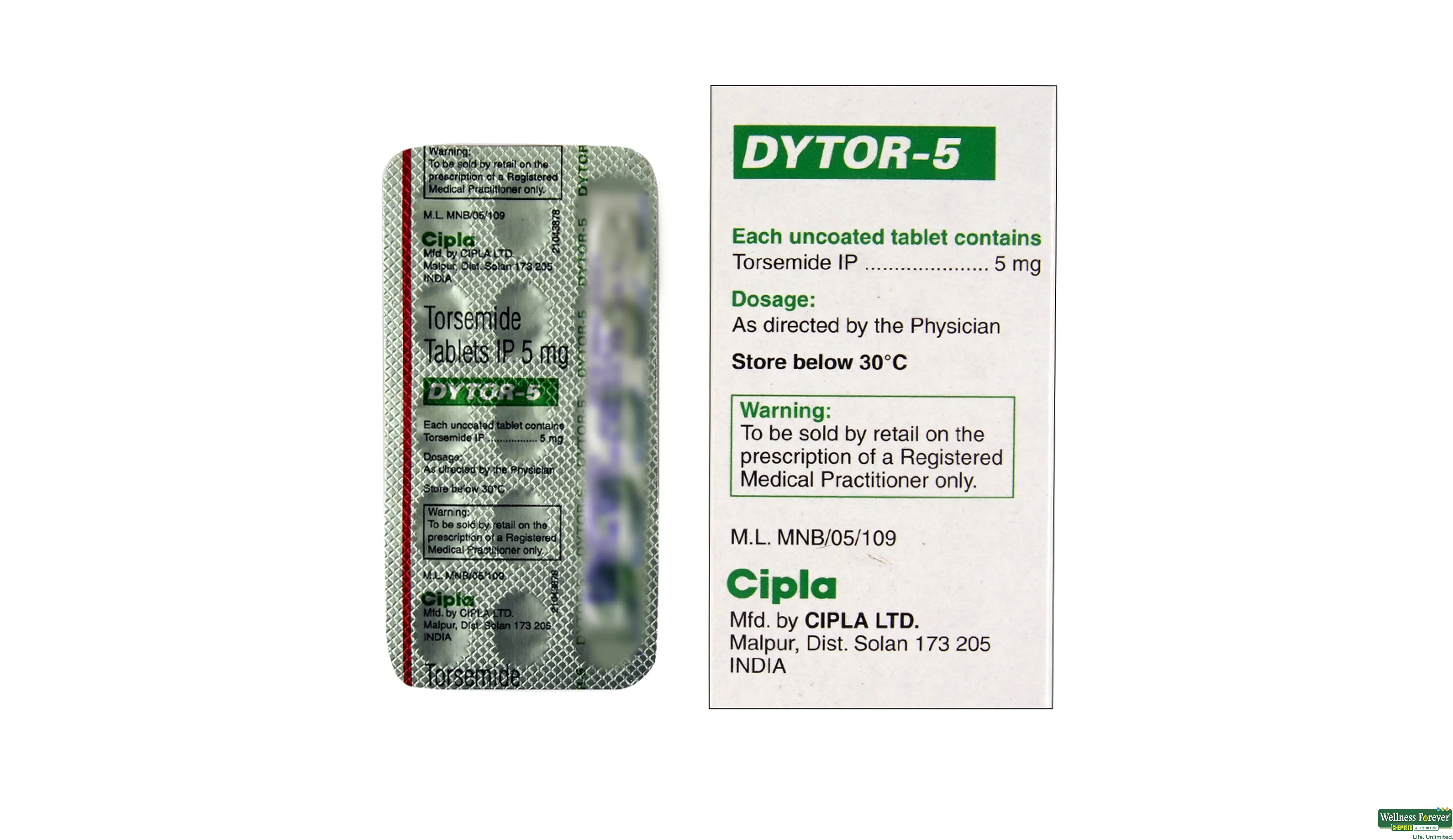 DYTOR 5MG 15TAB- 2, 15TAB, 