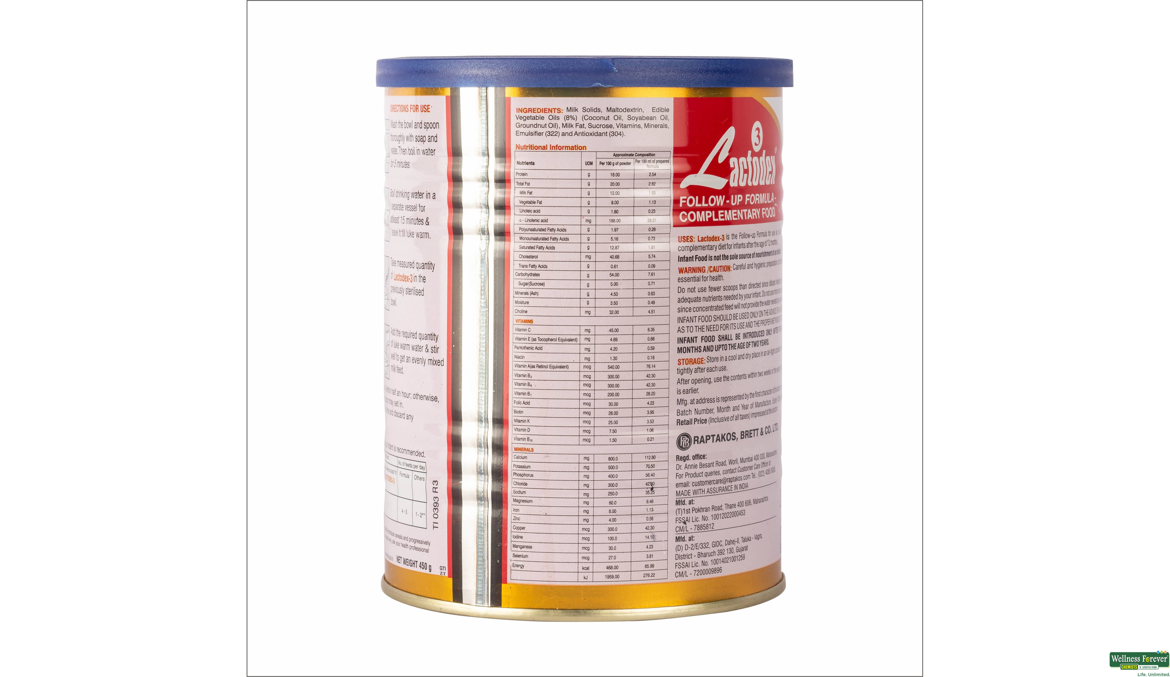 LACTODEX-3 POW 450GM- 2, 450GM, 