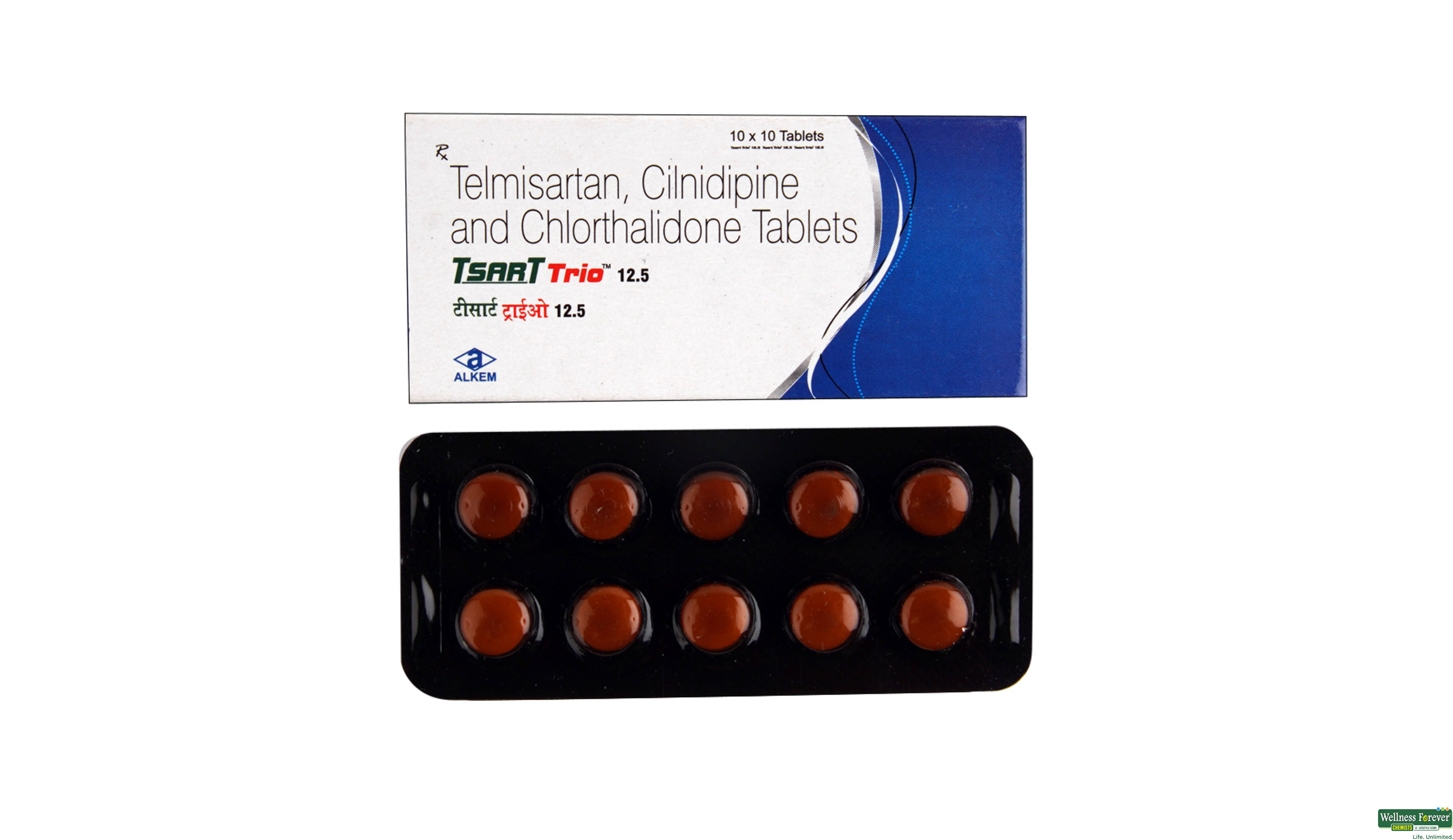 TSART-TRIO 12.5MG 10TAB- 1, 10TAB, 