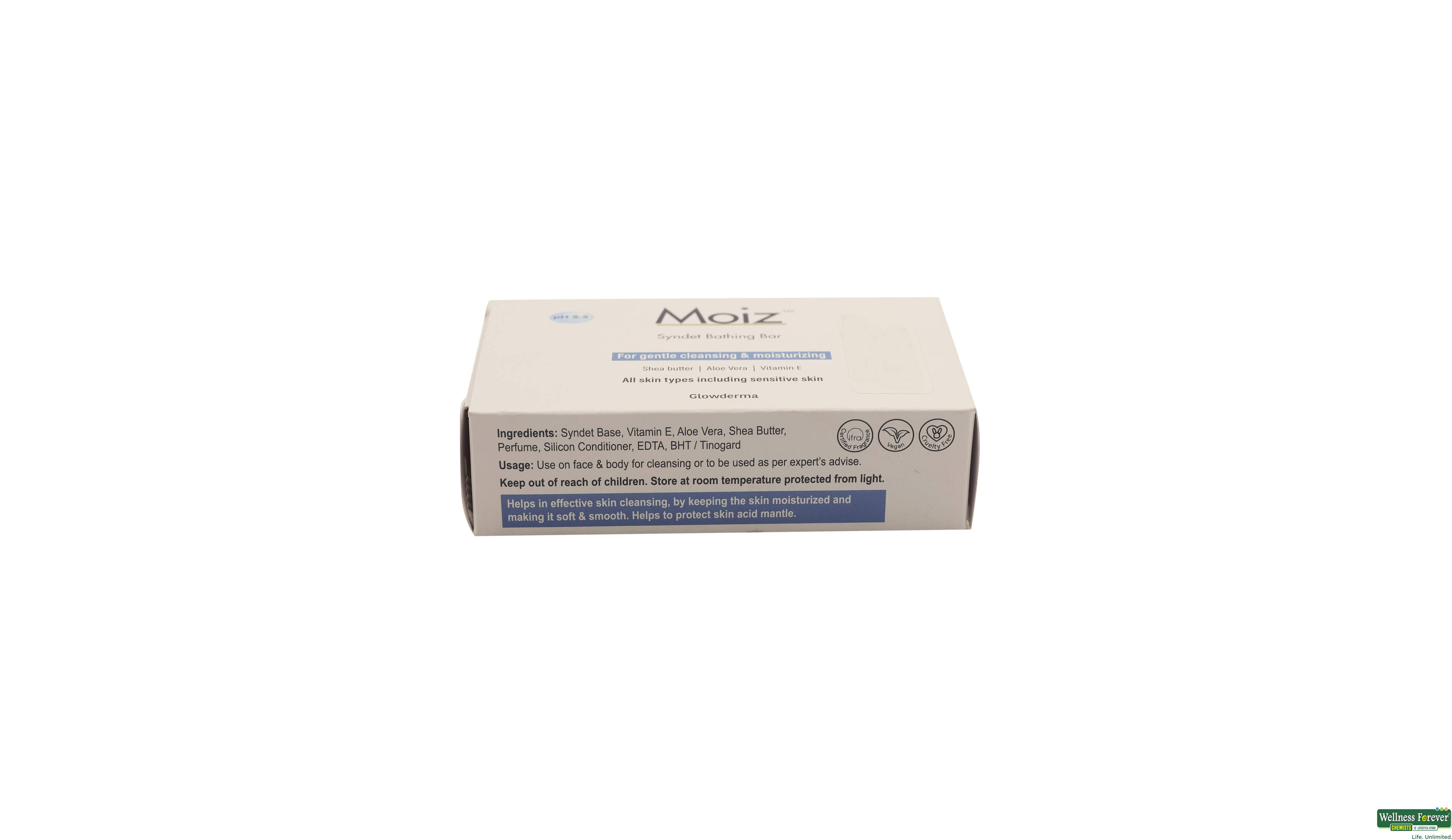 MOIZ MOIST SYNDET BAR 75GM- 2, 75GM, 