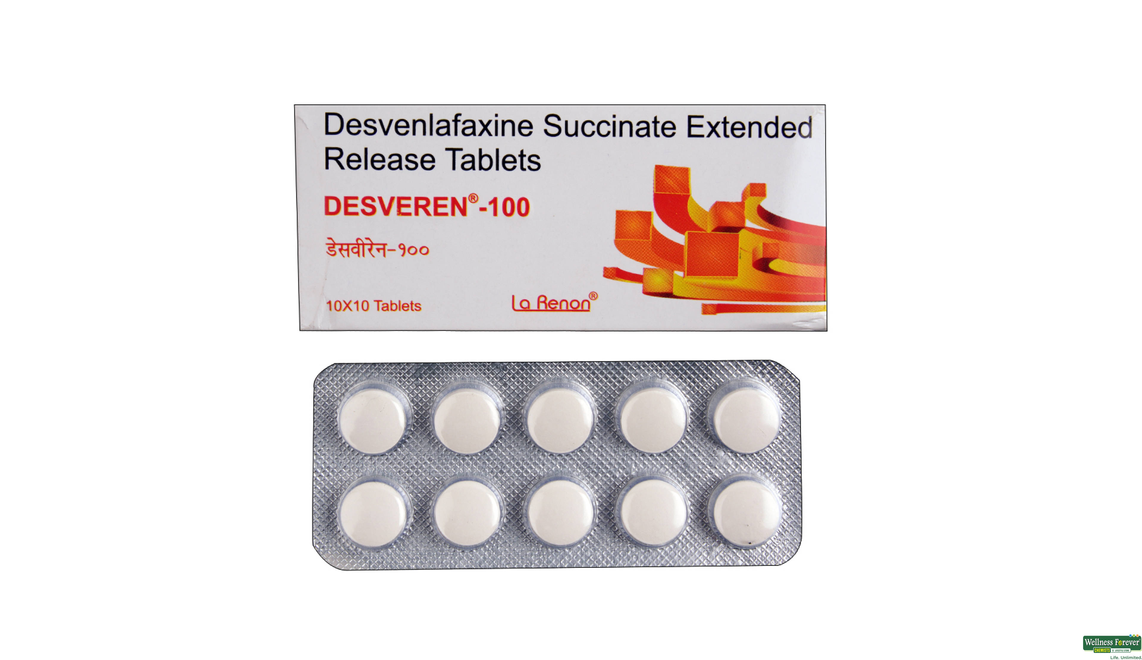 DESVEREN 100MG 10TAB- 1, 10TAB, 