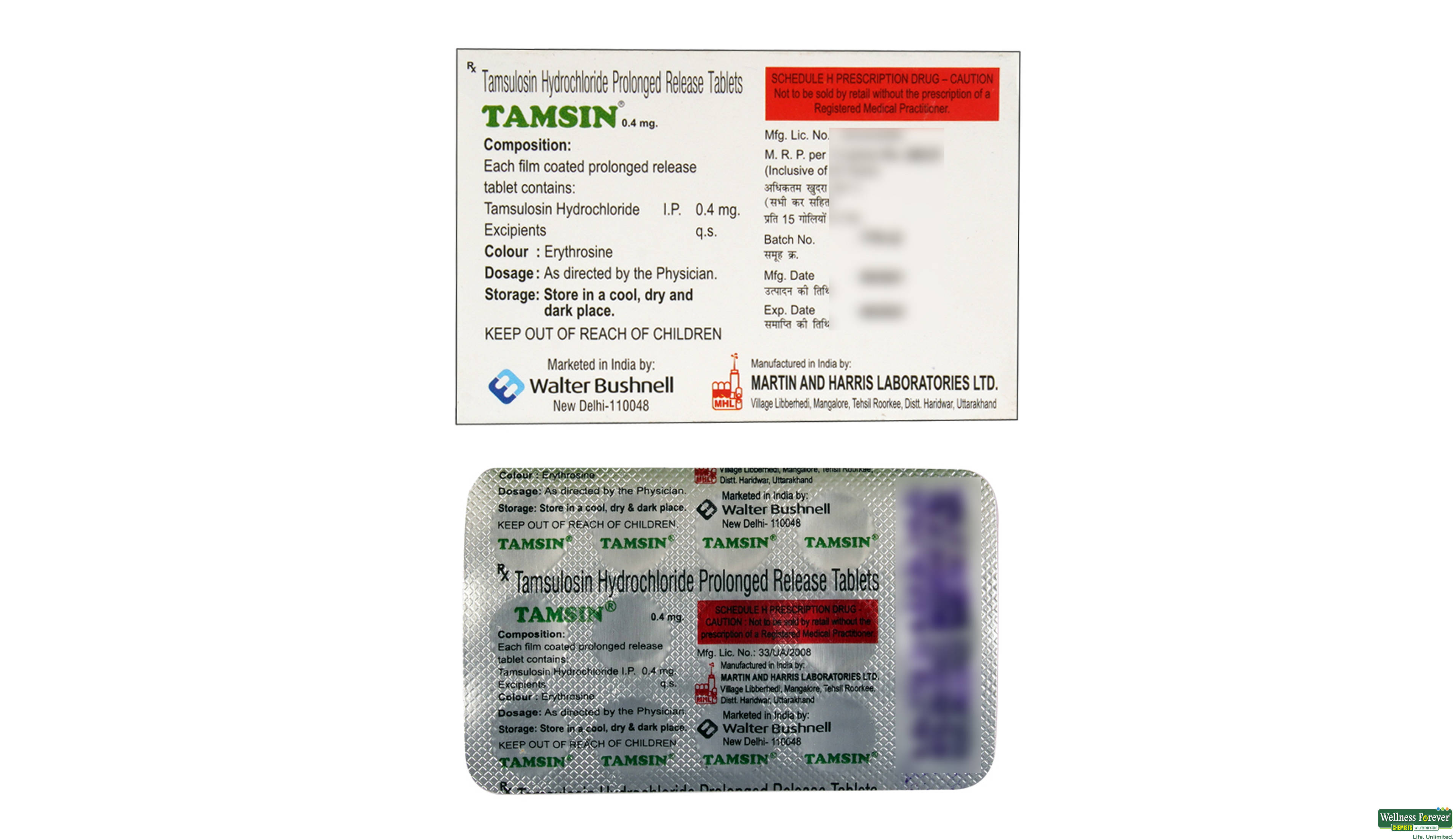 TAMSIN 0.4MG 15TAB- 2, 15TAB, 
