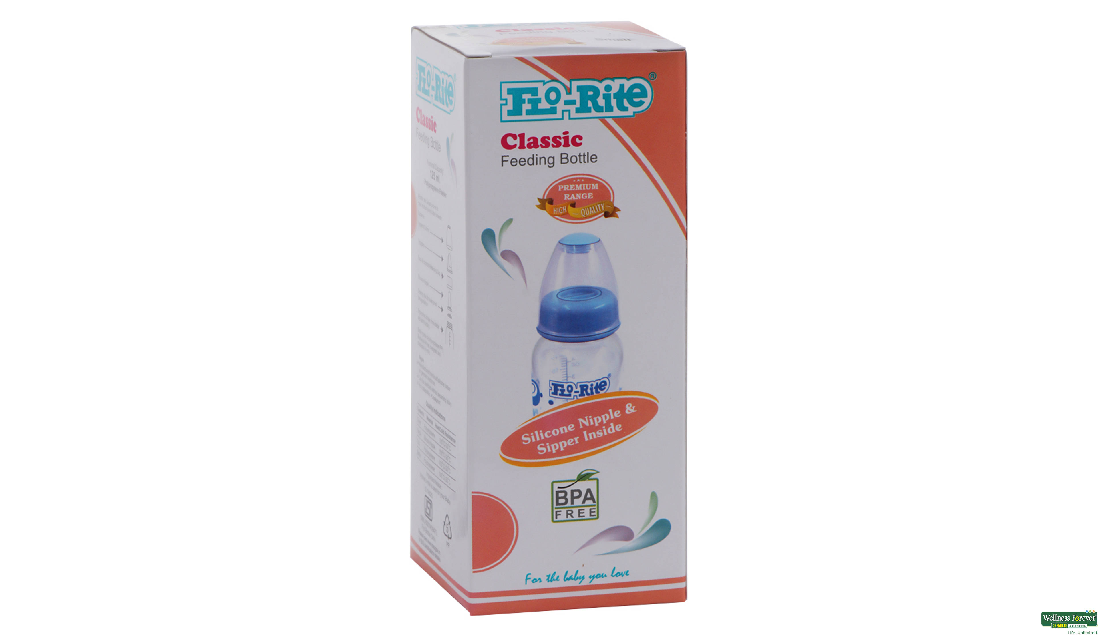 FLOR FEED/BOTT CLASSIC 125ML- 1, 125ML, null