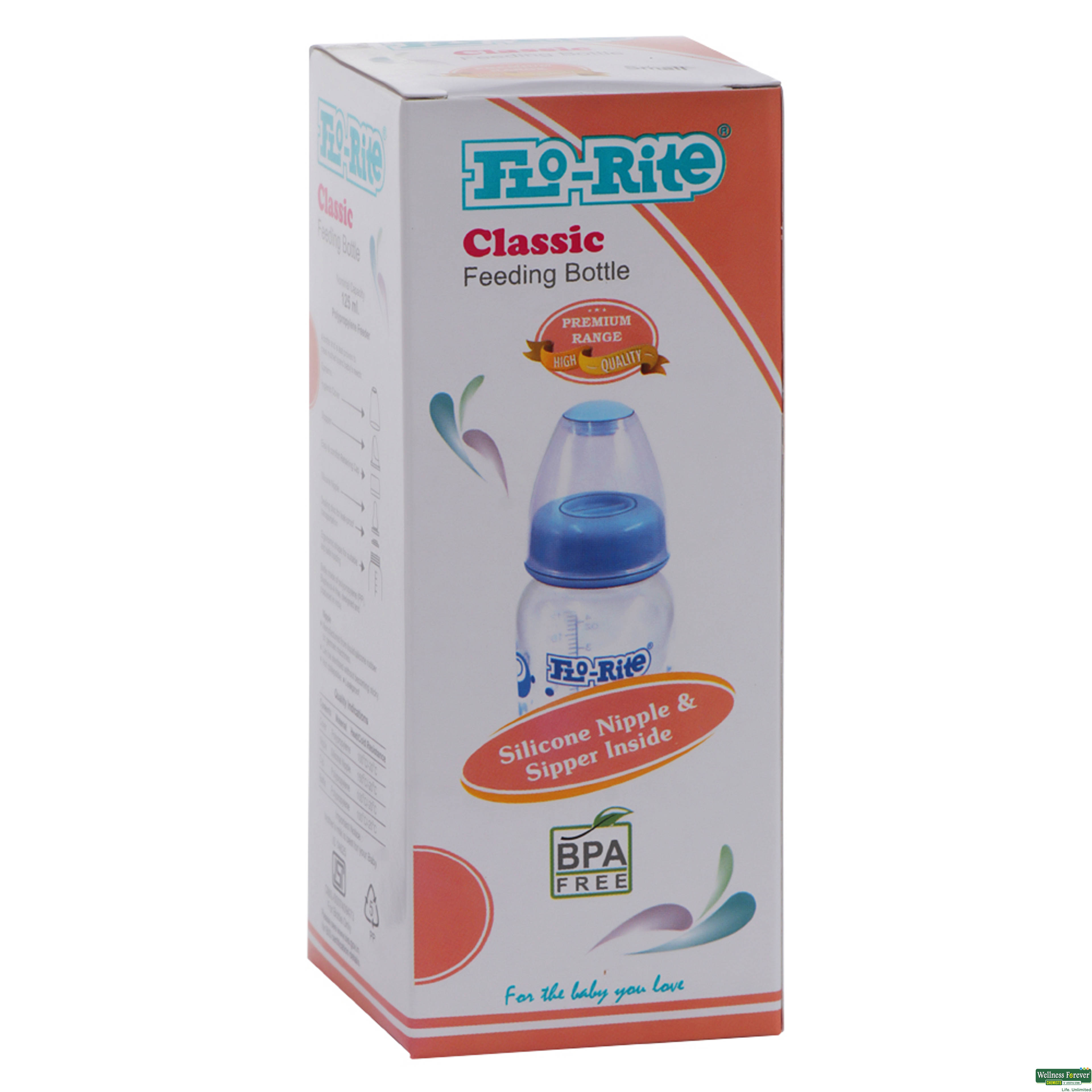 Flo-Rite Classic 125ml Feeding Bottle 1 Piece-image
