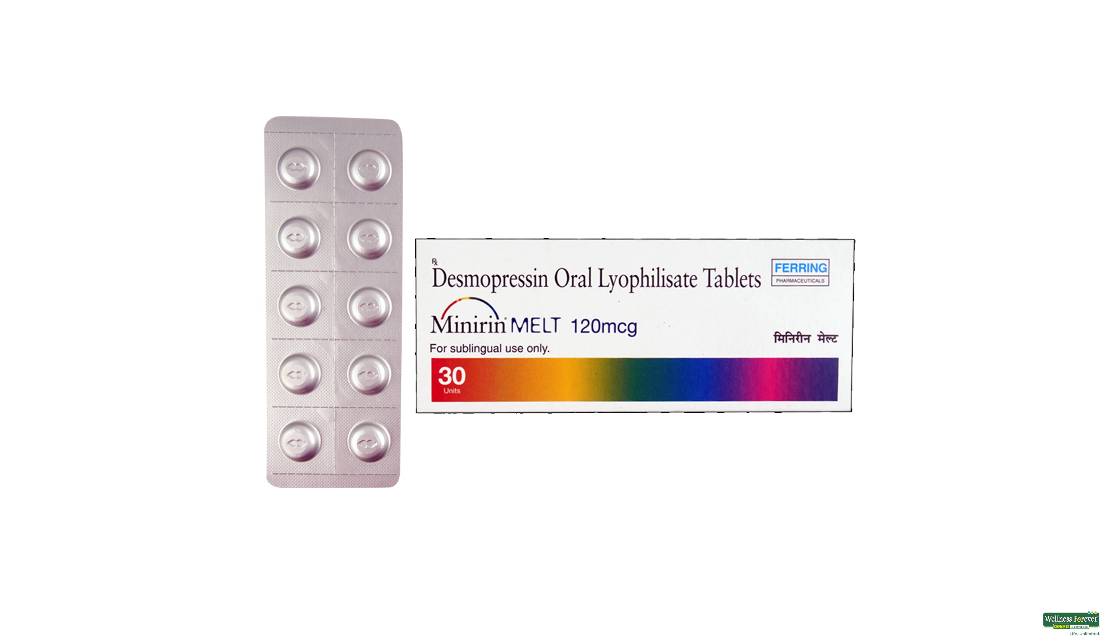 MINIRIN-MELT 120MCG 10TAB- 1, 10TAB, 