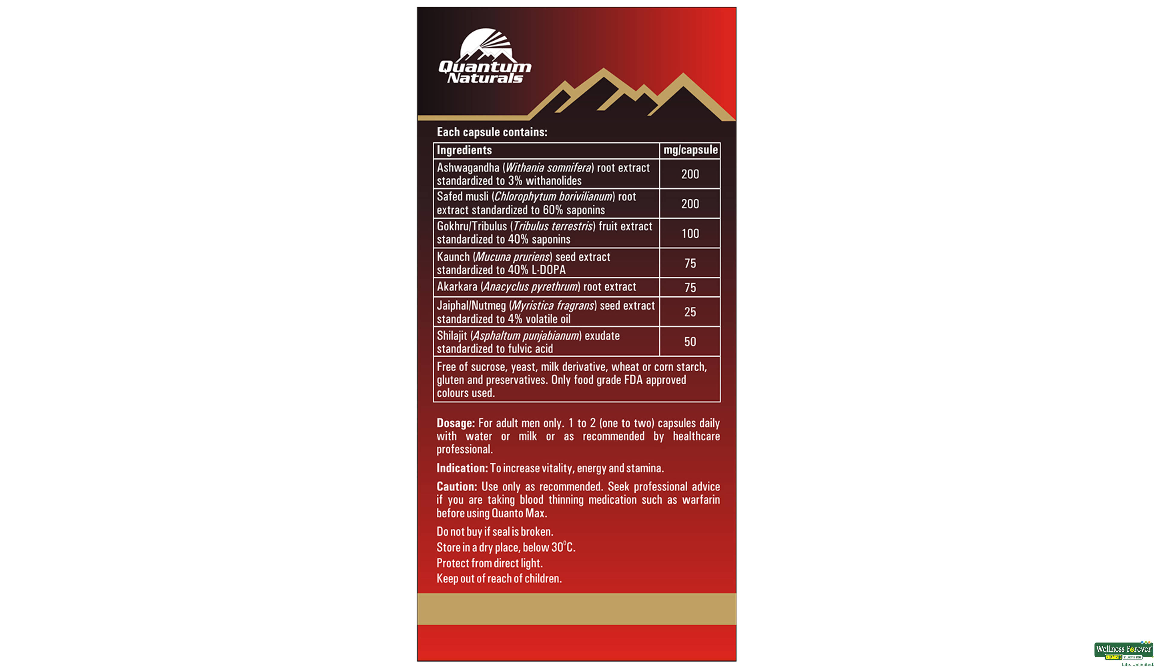 QUANTO MAX 60CAP- 3, 60CAP, 
