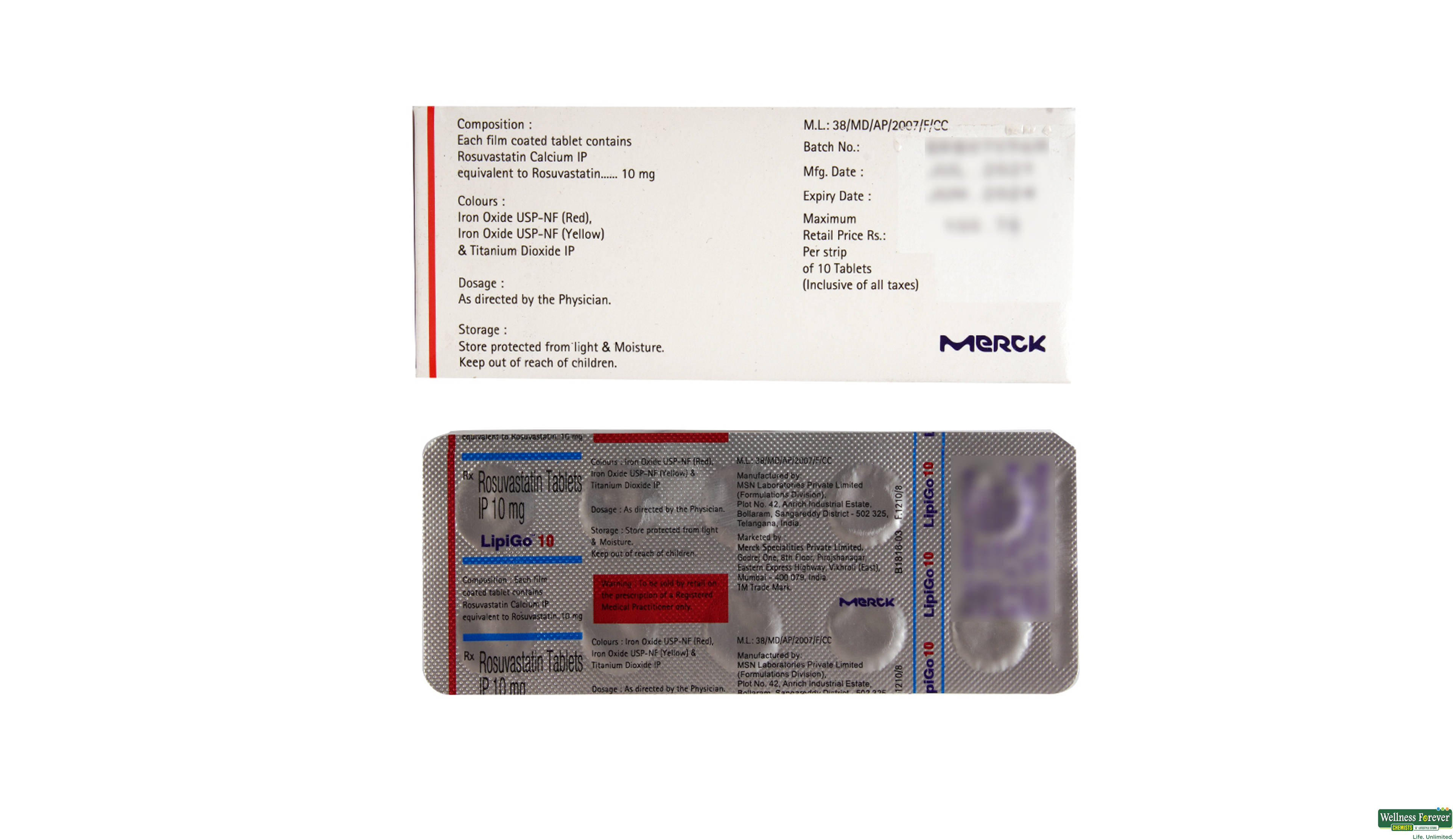 LIPIGO 10MG 10TAB- 2, 10TAB, 