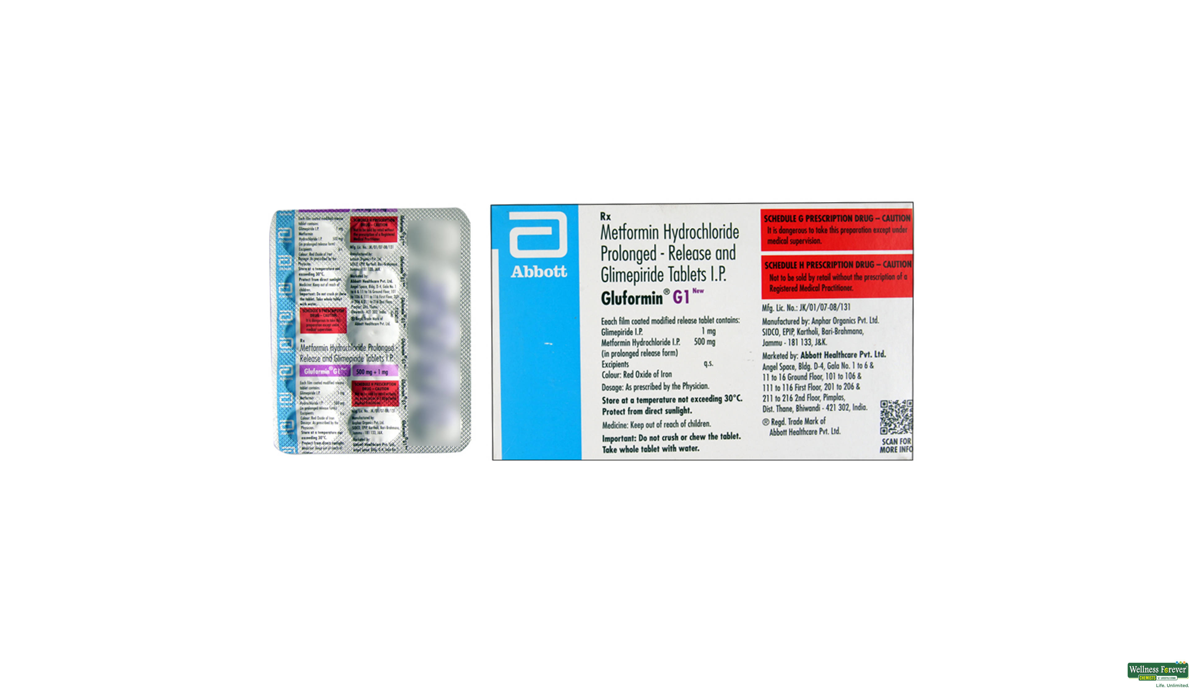 GLUFORMIN-G1 15TAB NEW- 2, 15TAB, 