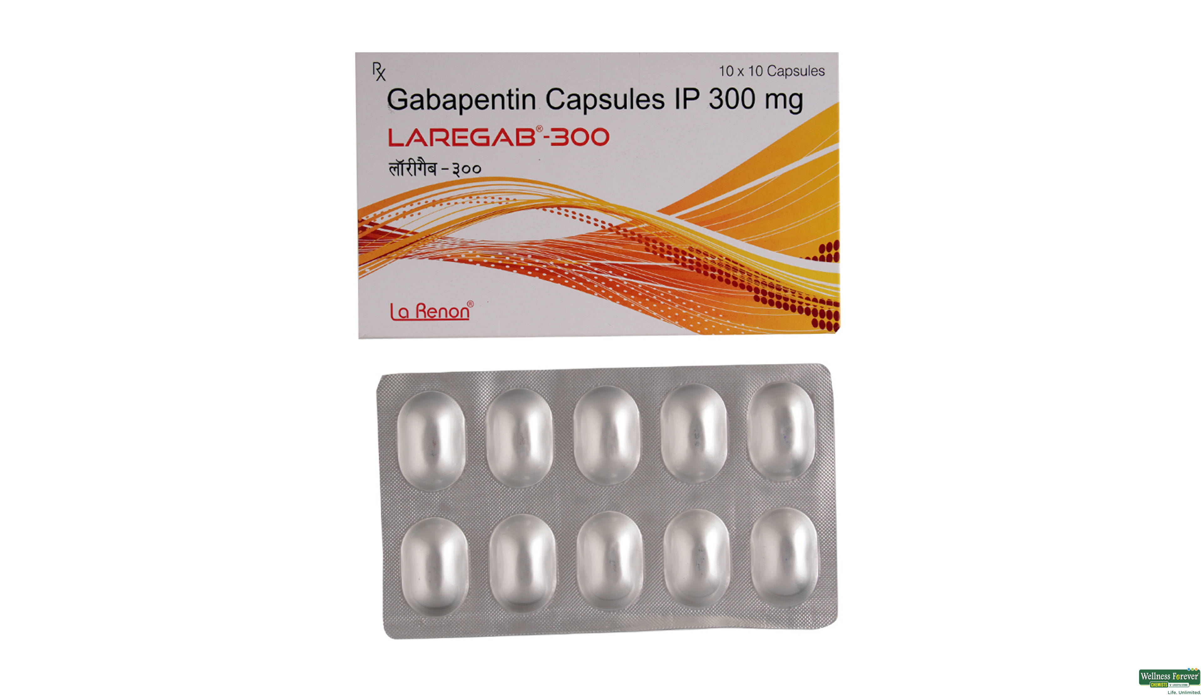 LAREGAB 300MG 10CAP- 1, 10CAP, 