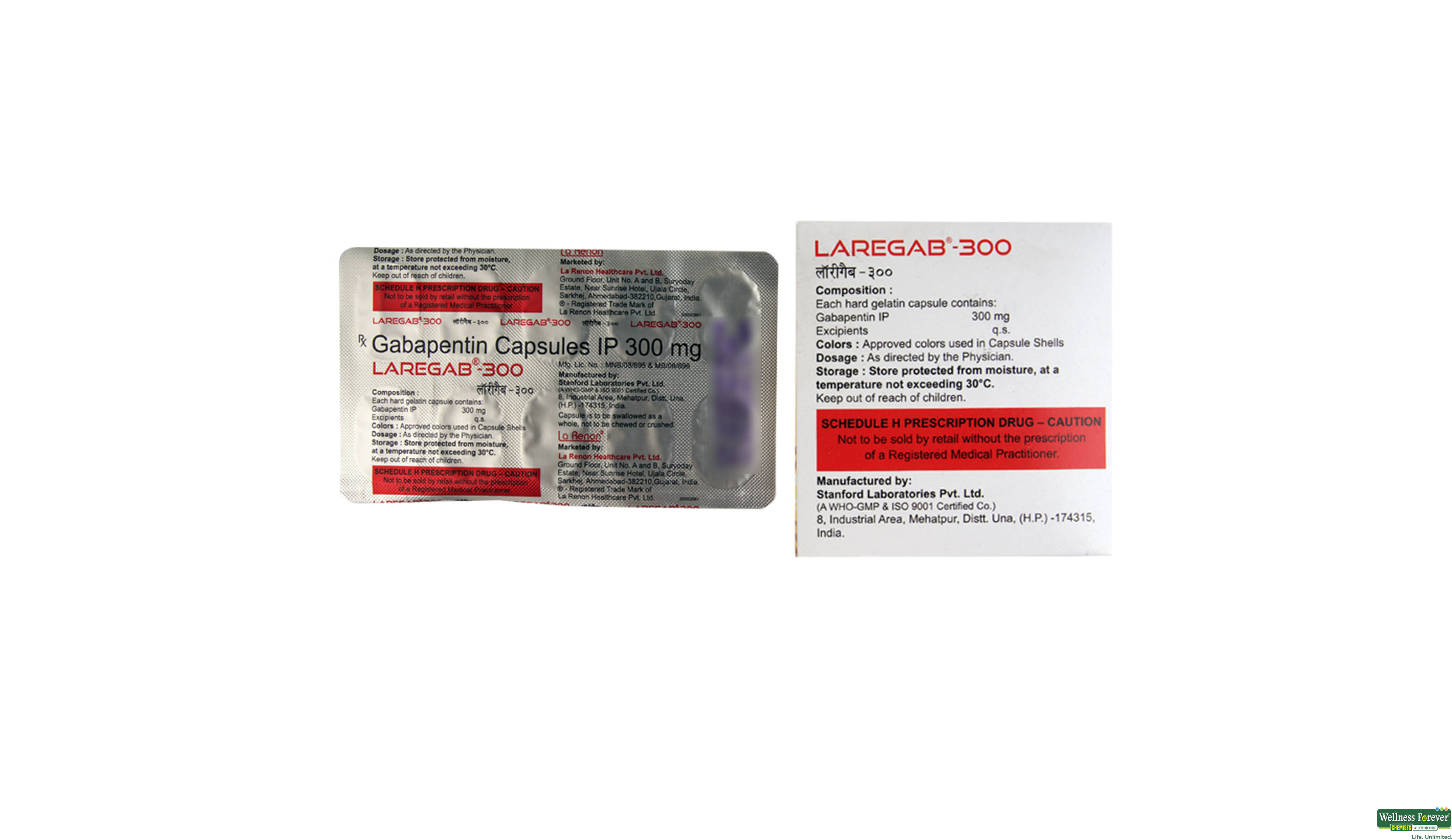 LAREGAB 300MG 10CAP- 2, 10CAP, 